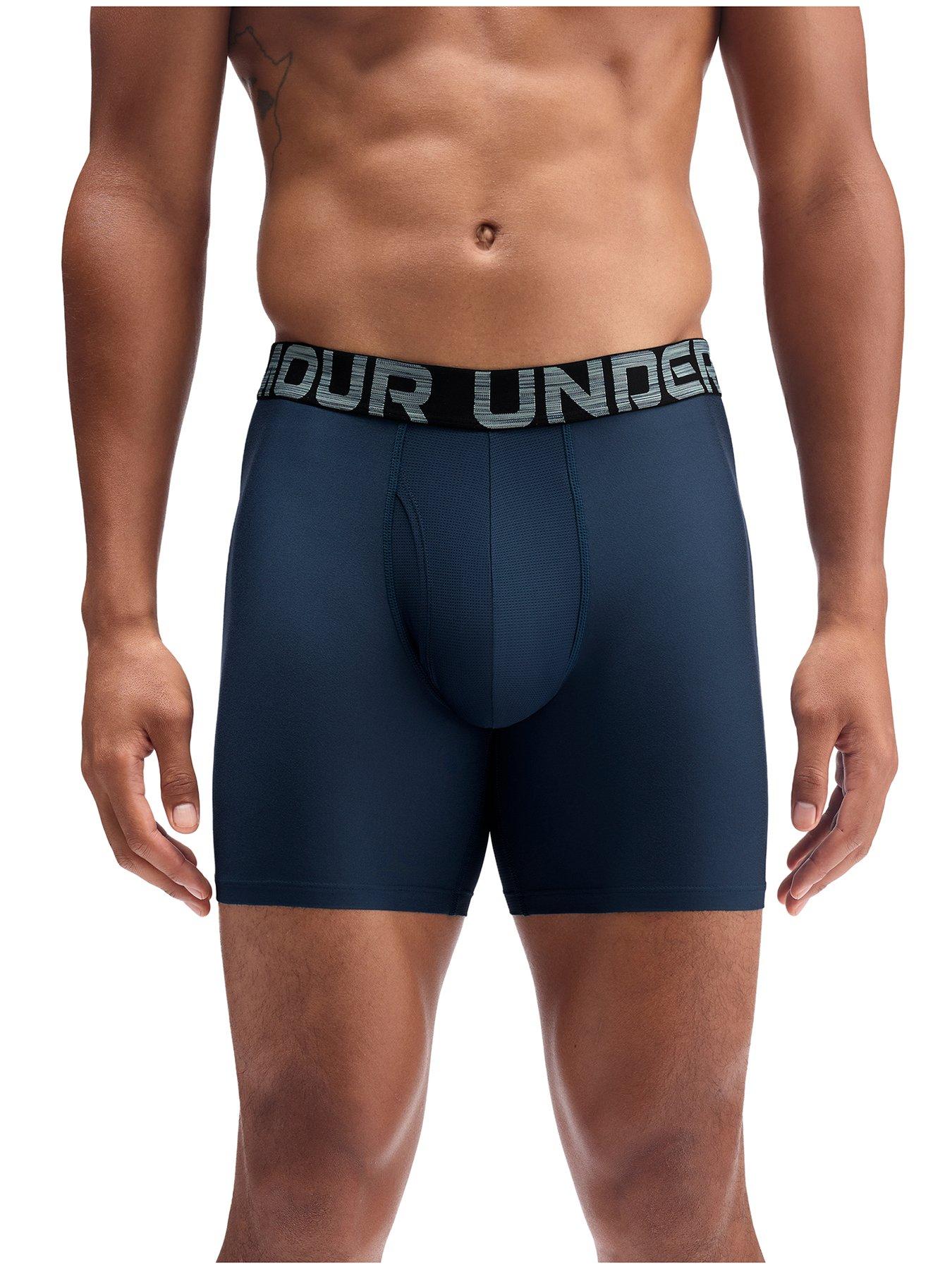 Image 2 of 3 of UNDER ARMOUR Mens Peformance Tech 6 Inch 3 Pack Boxers - Multi