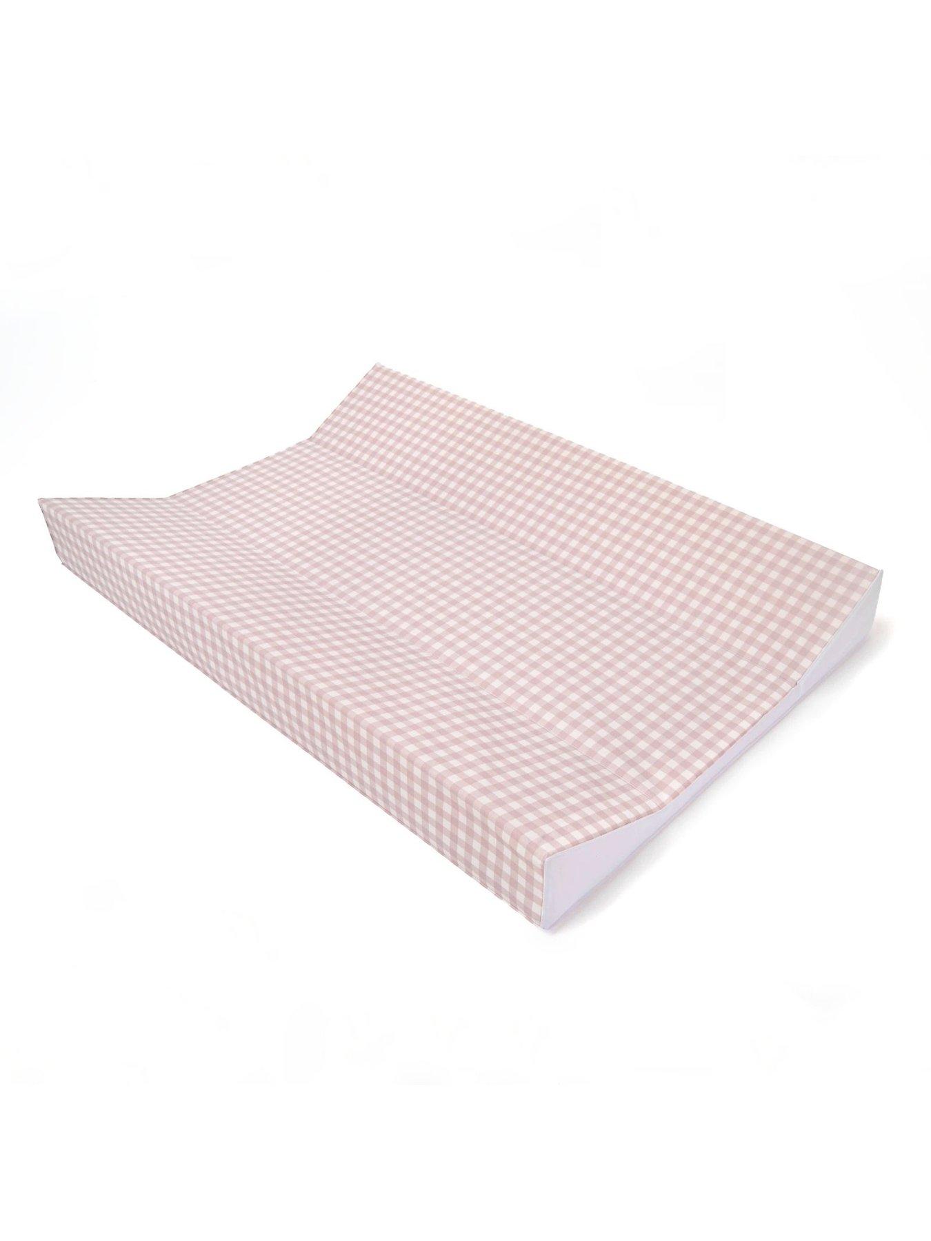Image 3 of 4 of Clair De Lune Gingham Anti-Roll Wedge Changing Mat
