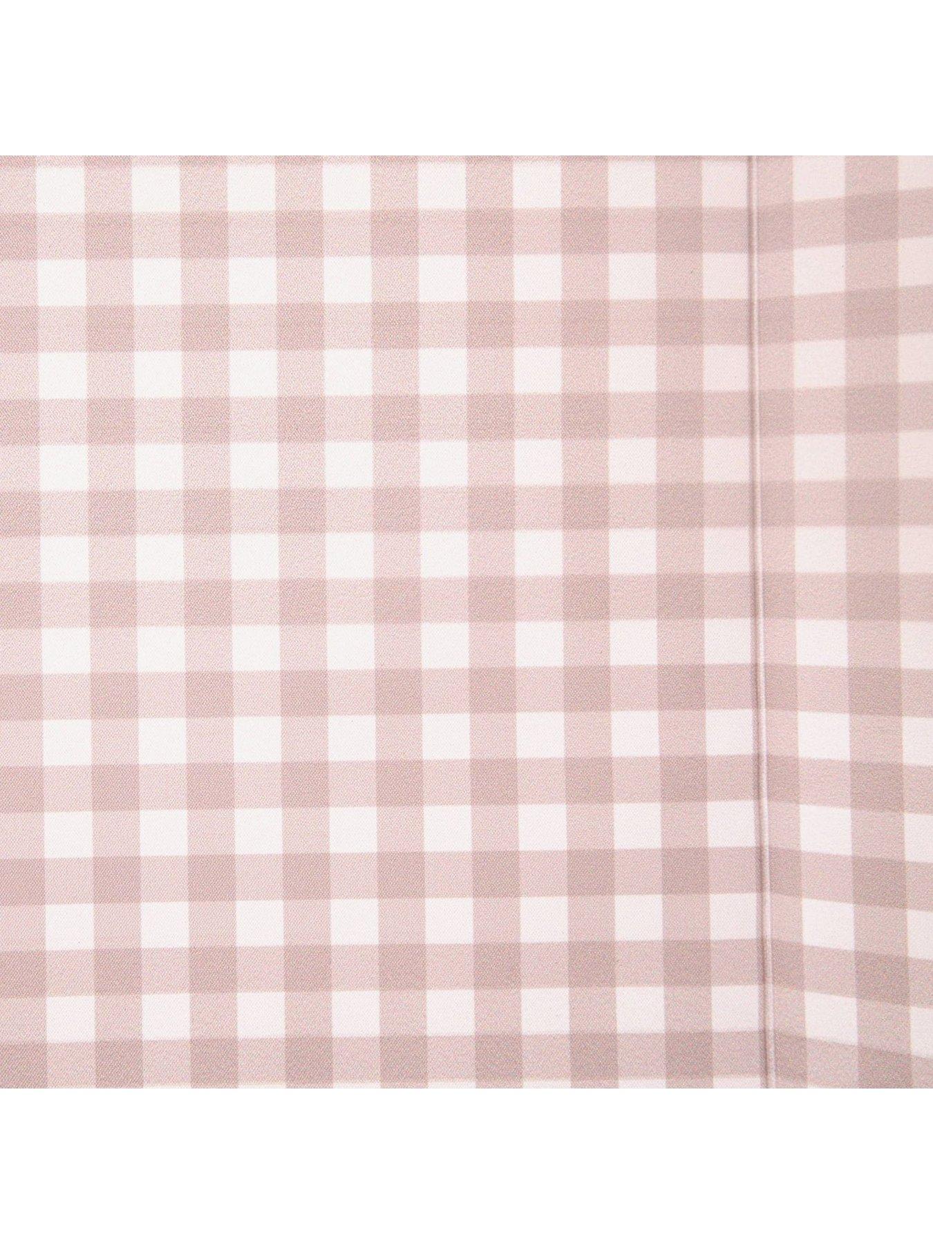 Image 4 of 4 of Clair De Lune Gingham Anti-Roll Wedge Changing Mat