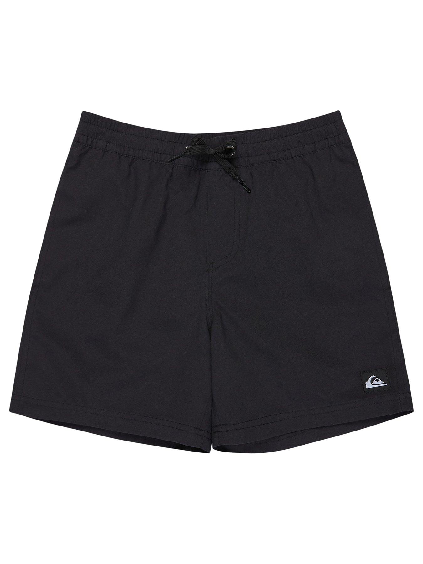 Image 1 of 2 of Quiksilver Boys Everyday Volley 14Inch Swim Shorts - Black