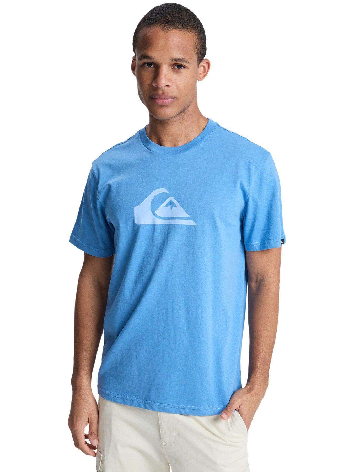 Quiksilver Mens Logo T-Shirt, Blue, Size 2Xl, Men