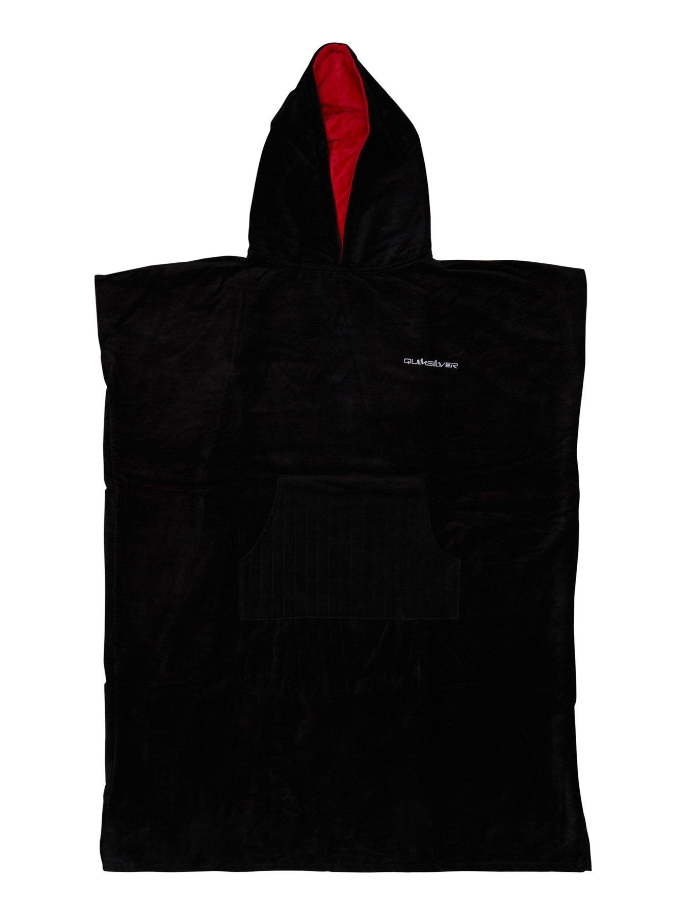 Quiksilver Mens Hoody Towel Robe - Black