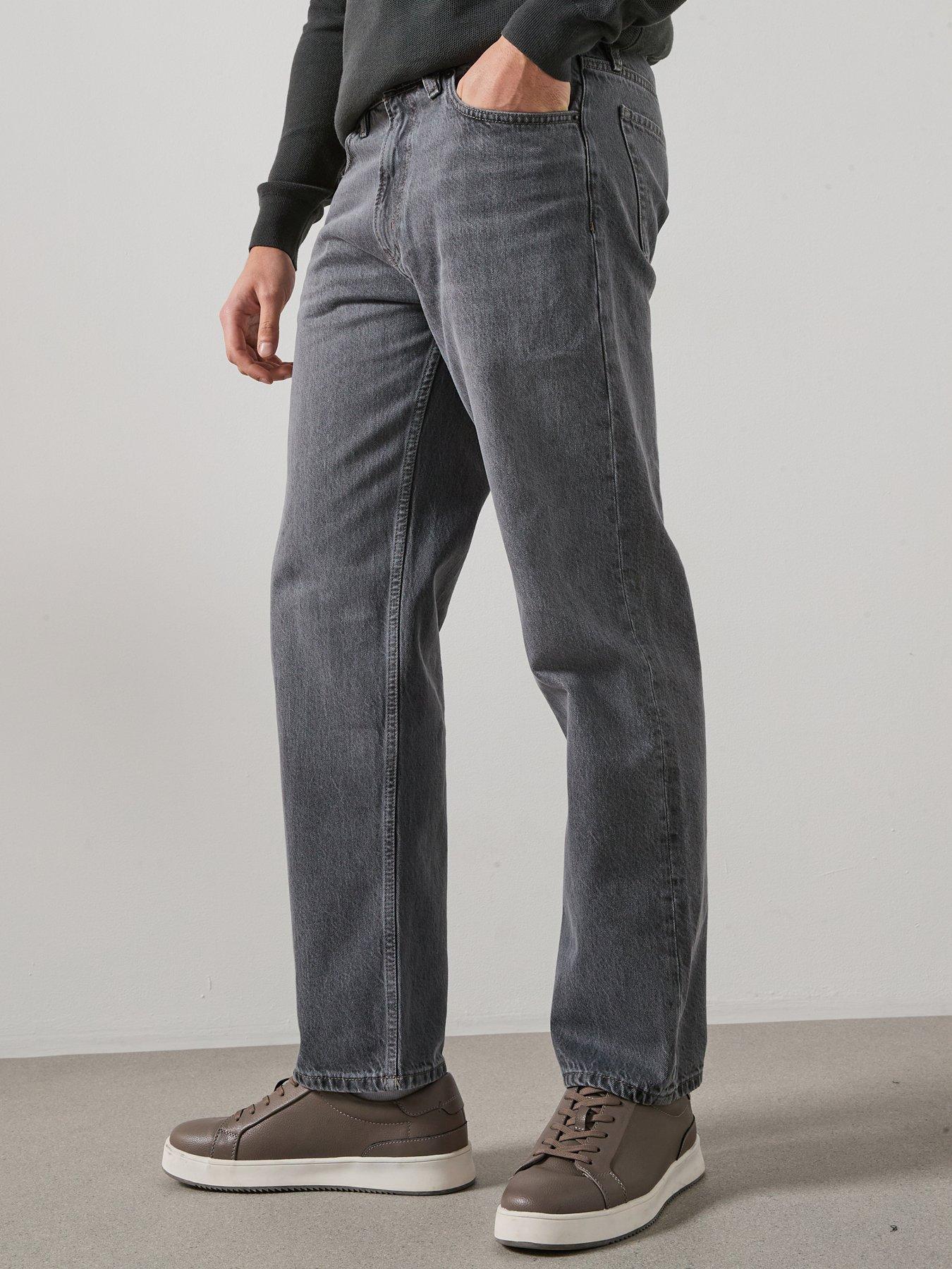 Mango Moby Loose Fit Jeans - Grey