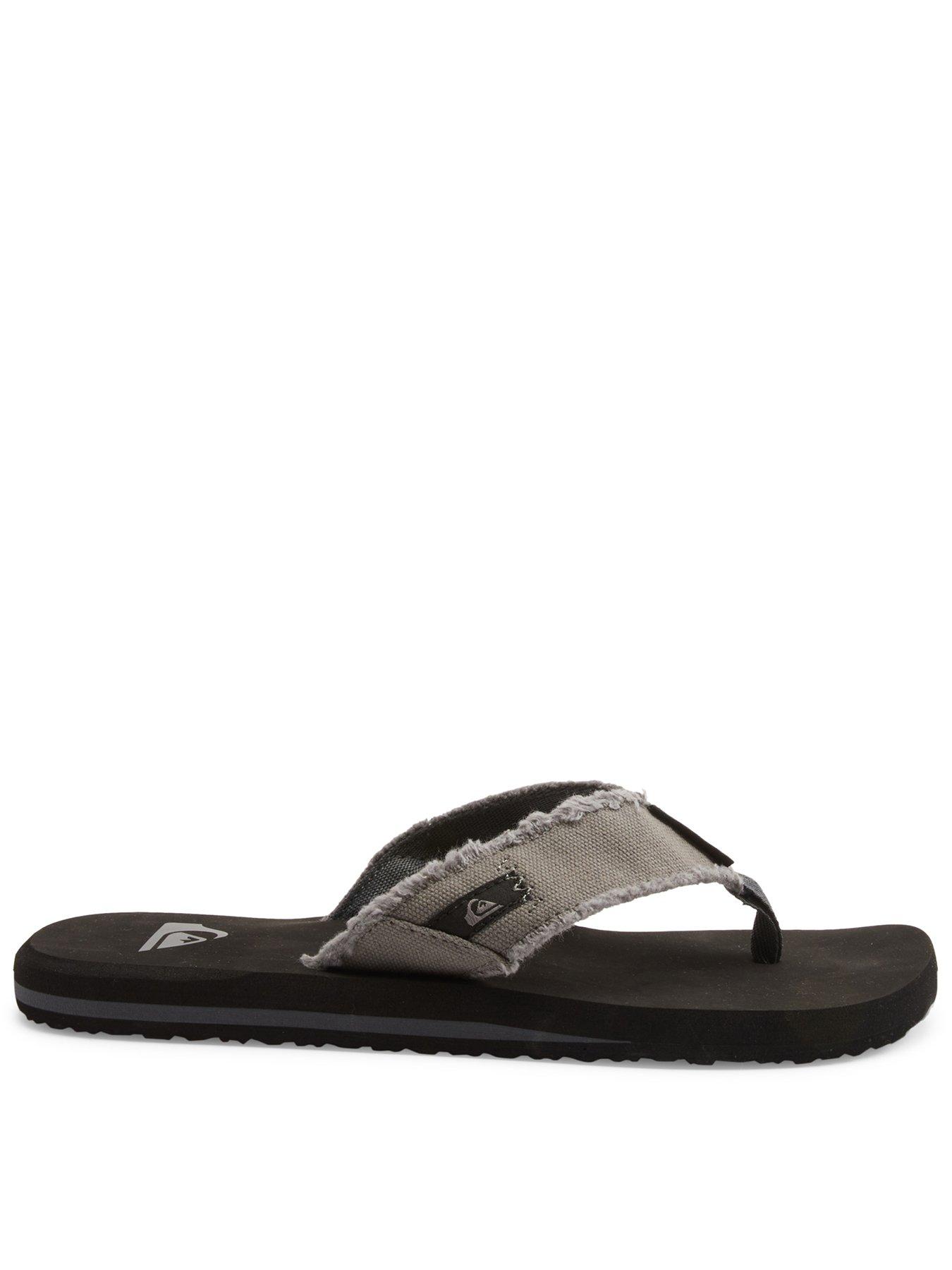 Quiksilver Mens Monkey Abyss Flip Flops - Grey