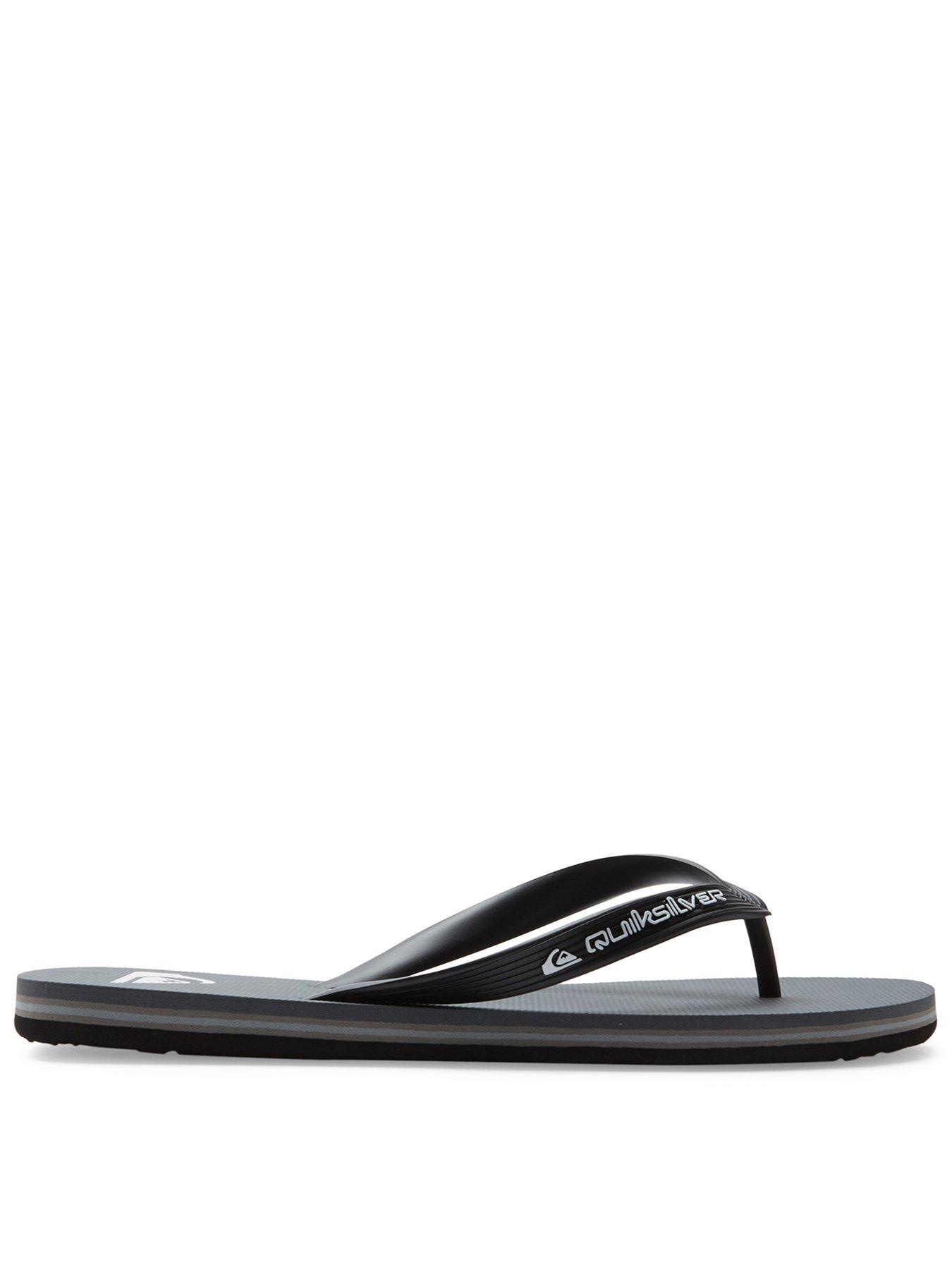 Quiksilver Mens Molokai Core Flip Flops - Grey