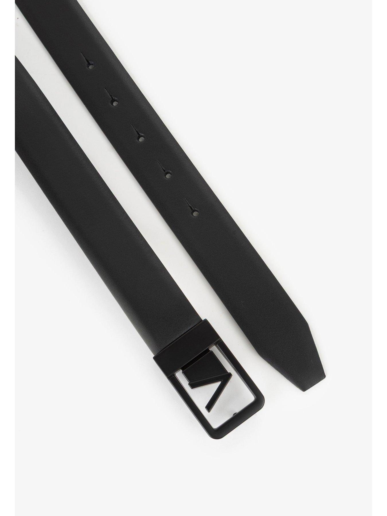 Image 3 of 3 of Valentino Mast Leather Belt - Black