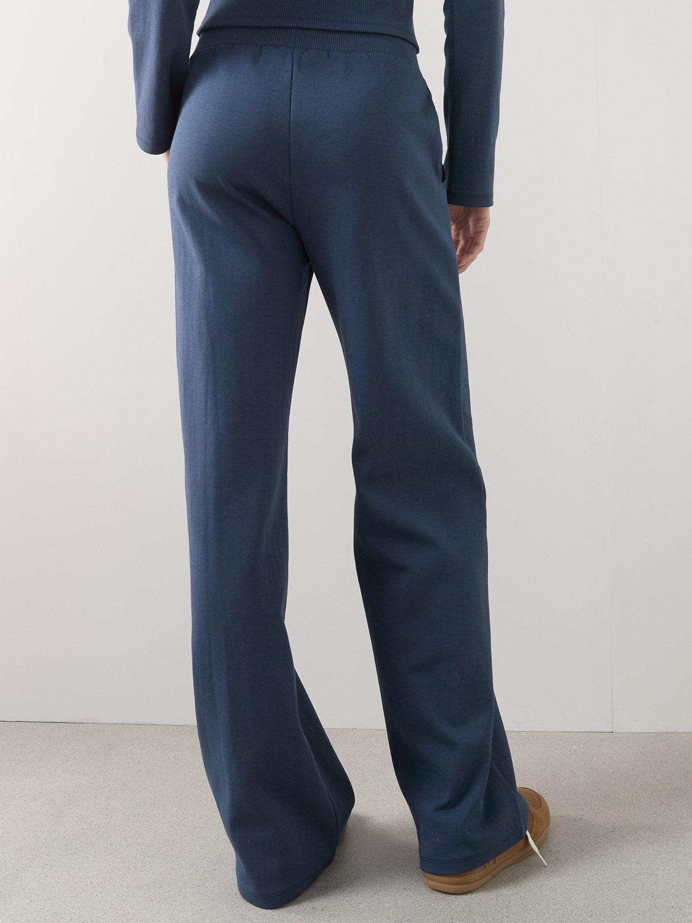 Image 2 of 6 of The Very Collection Wide Leg Joggers Co-Ord - Navy