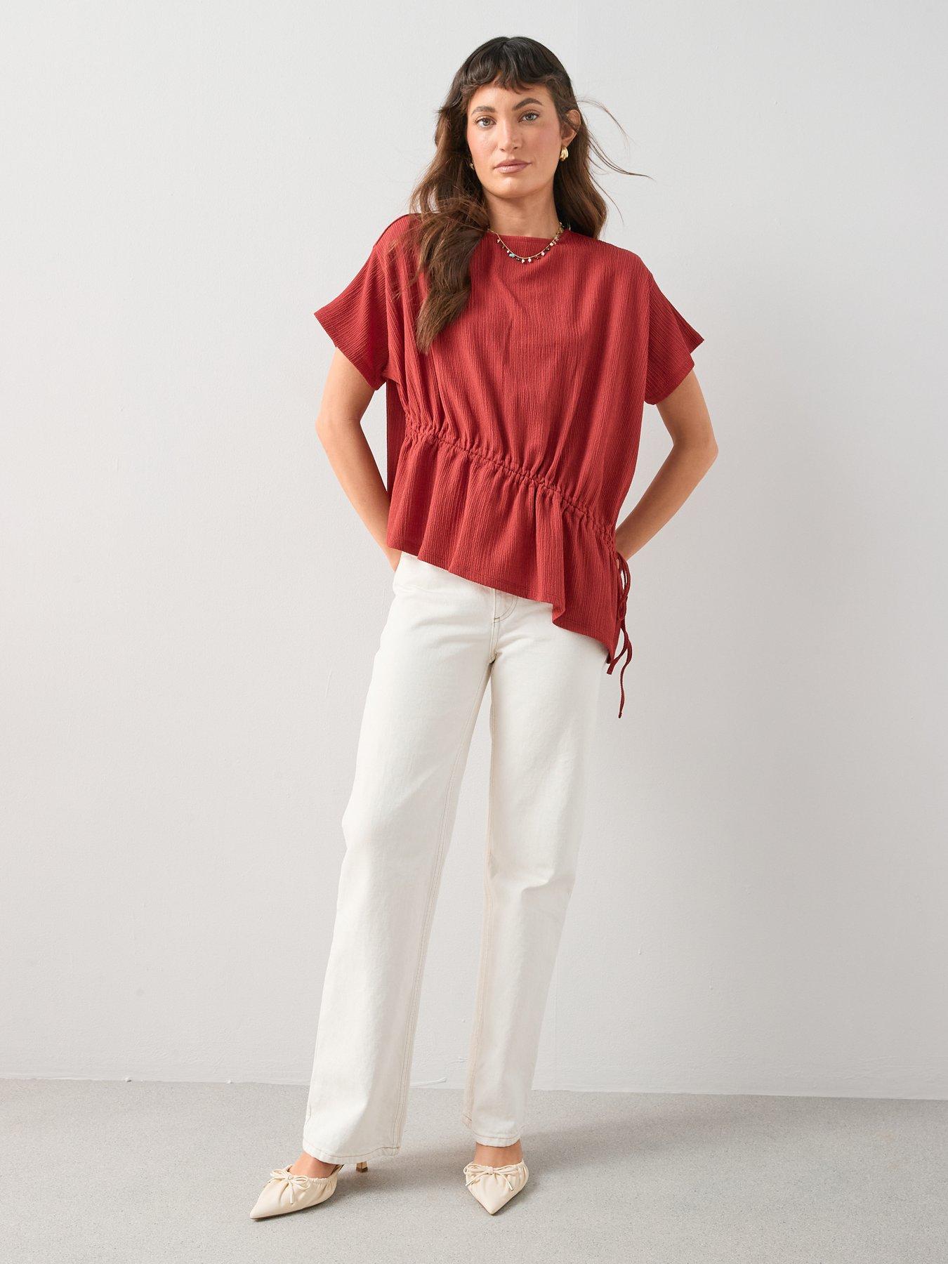 Image 6 of 6 of The Very Collection Puff Sleeve Ruched Top