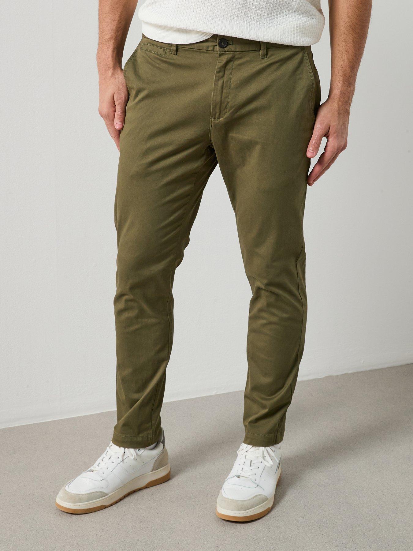 Mango Prato Trousers - Khaki