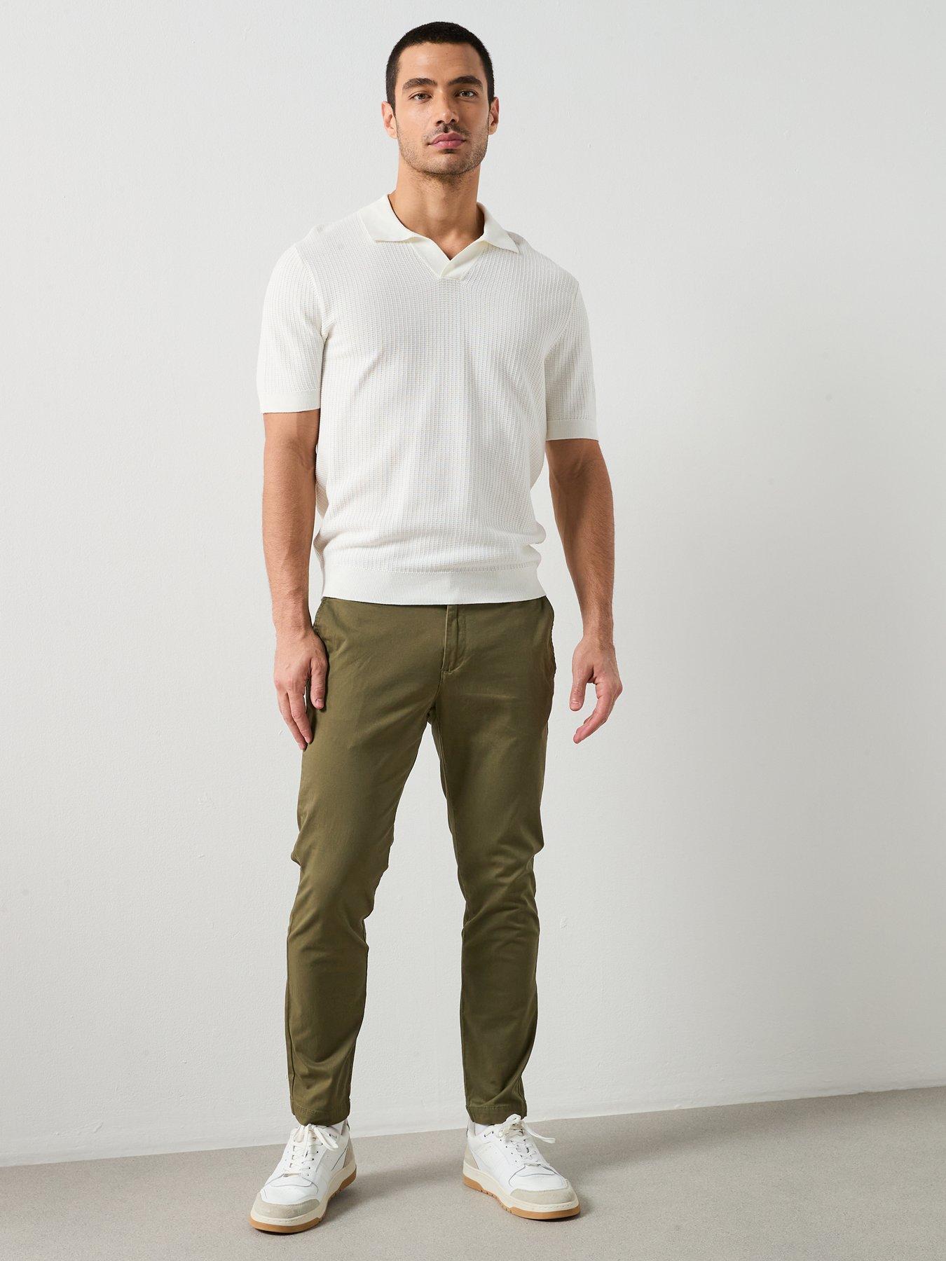 Image 3 of 6 of Mango Prato Trousers - Khaki
