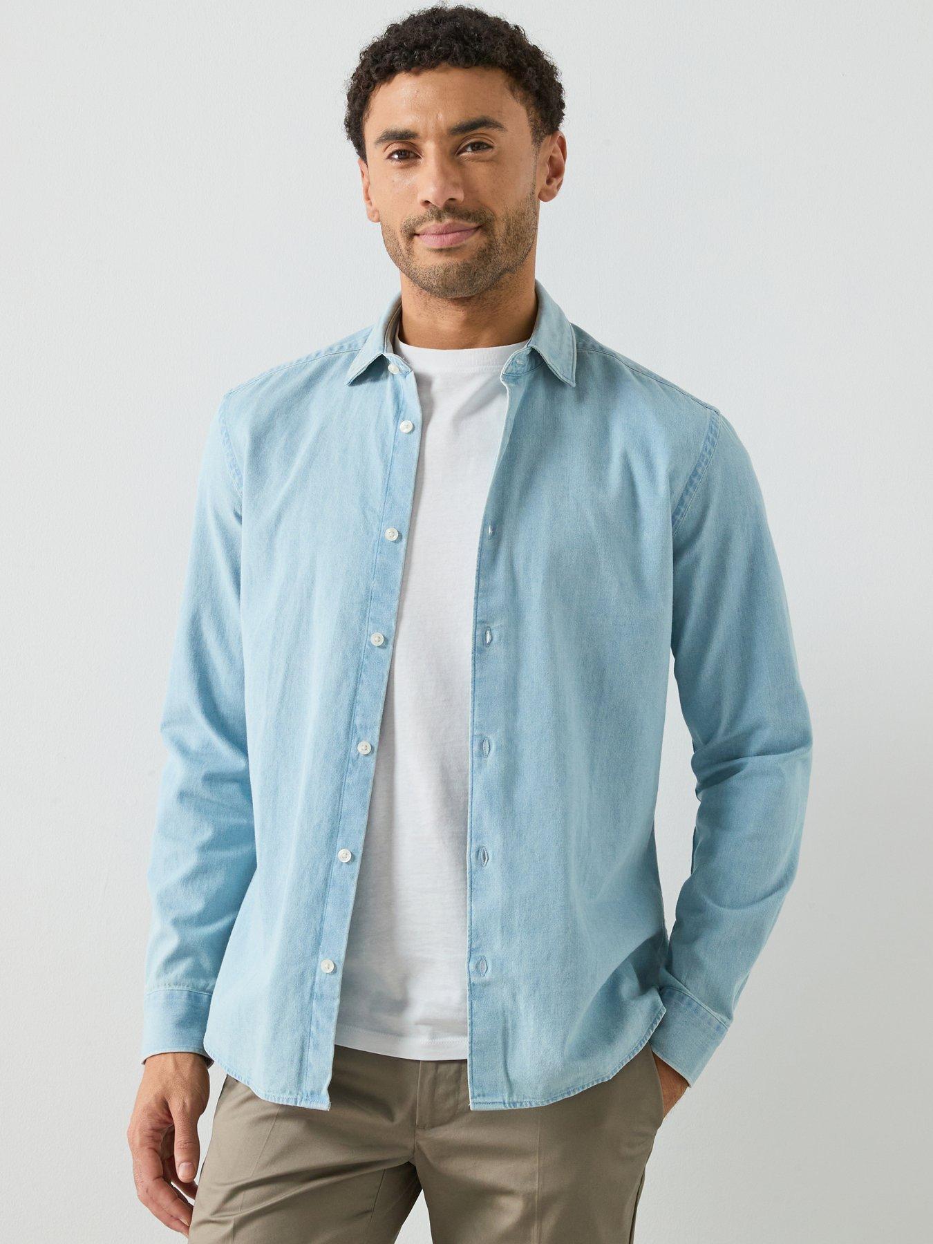 Mango: Denim Shirt - Blue
