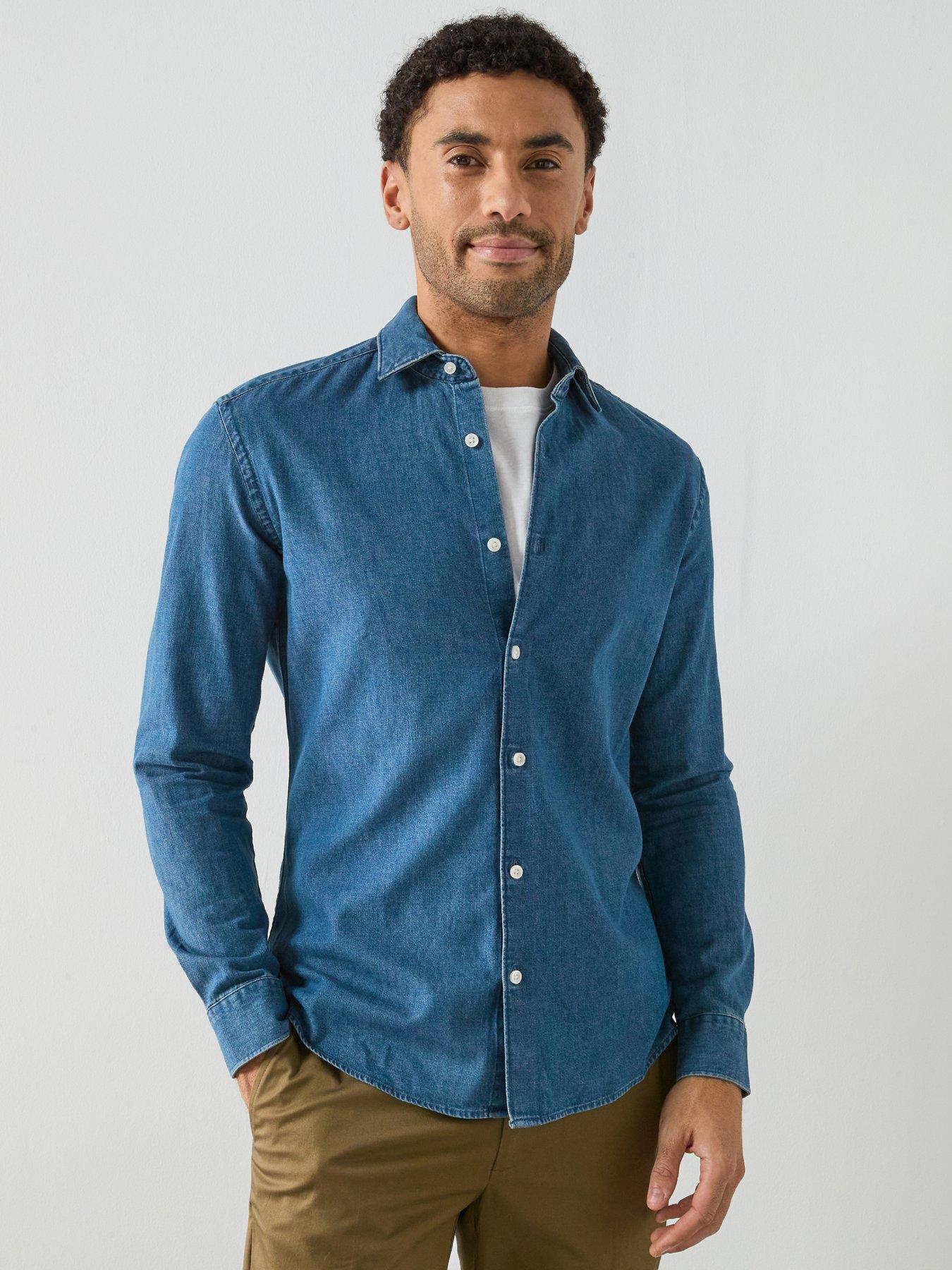 mango-denim-shirt-blue