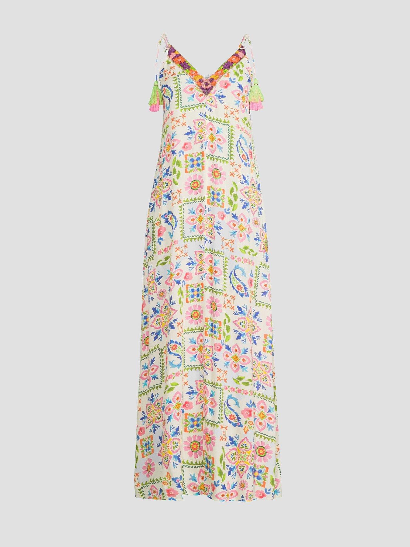 Image 7 of 7 of The Very Collection All Over Printed Maxi Beach Dress