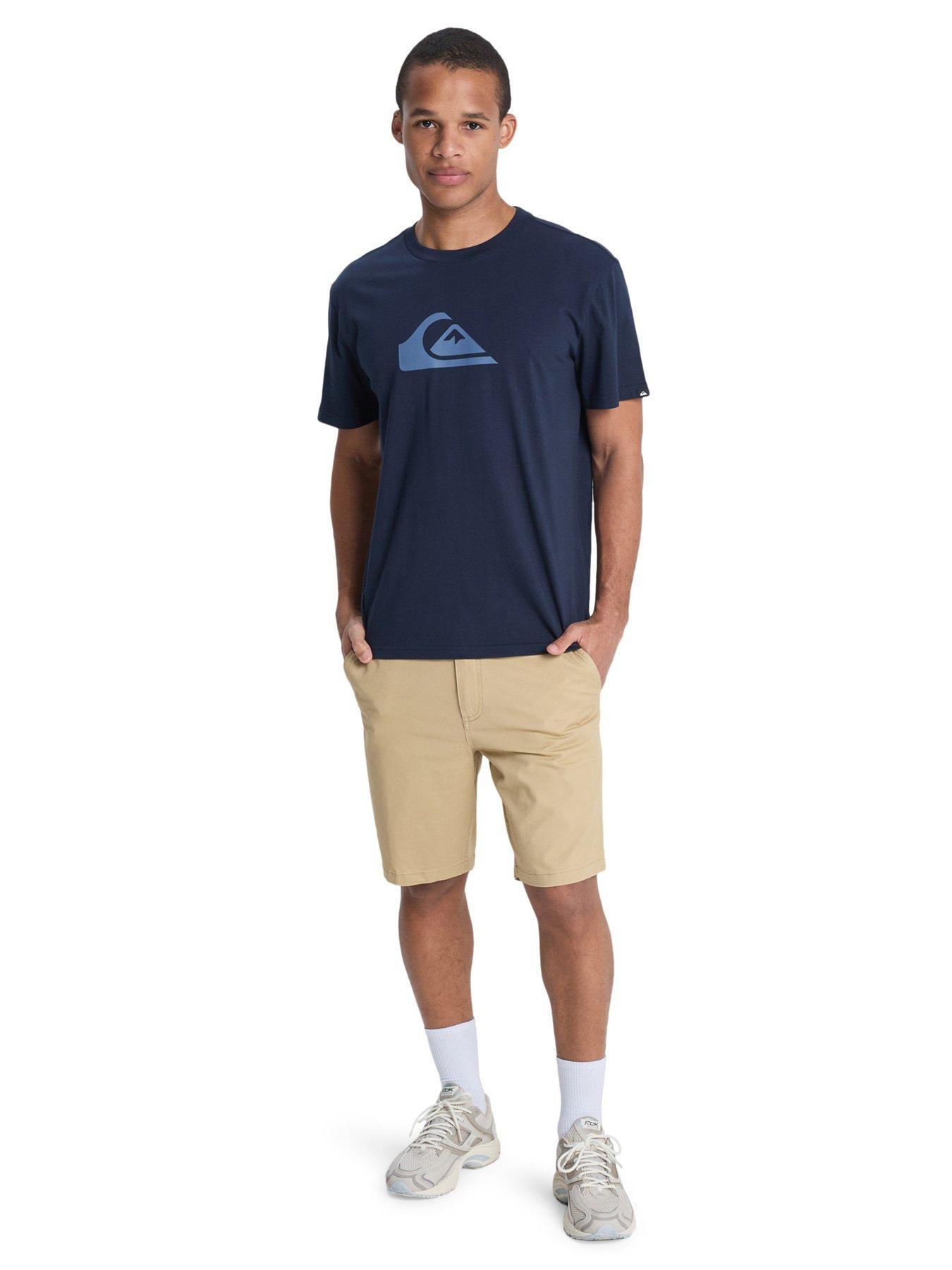Quiksilver Mens Logo T-Shirt - Navy | Very