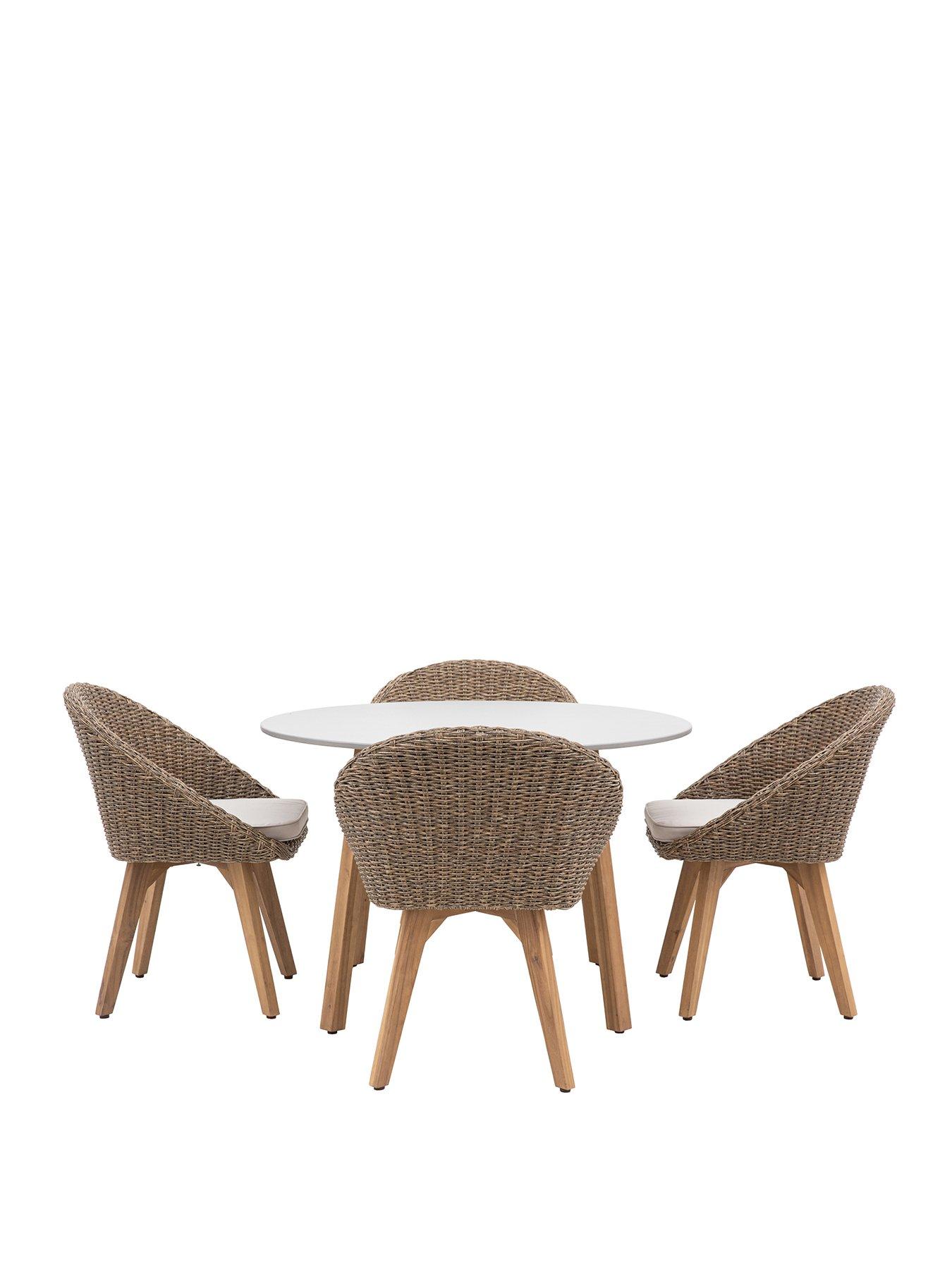 Image 2 of 4 of Gallery Direct Avena 4 Seater Round Dining Set