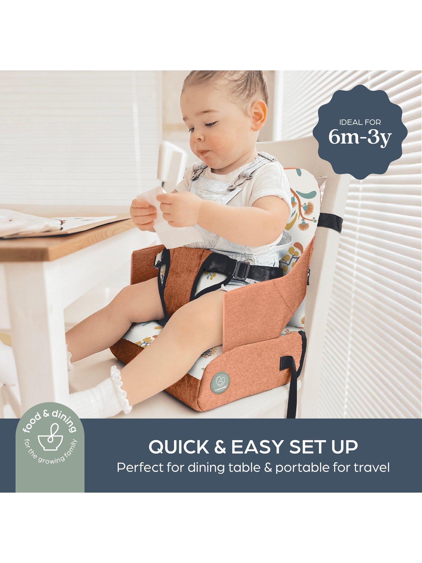 Dreambaby Grab 'n Go Home Booster Seat with Storage & Carry Strap