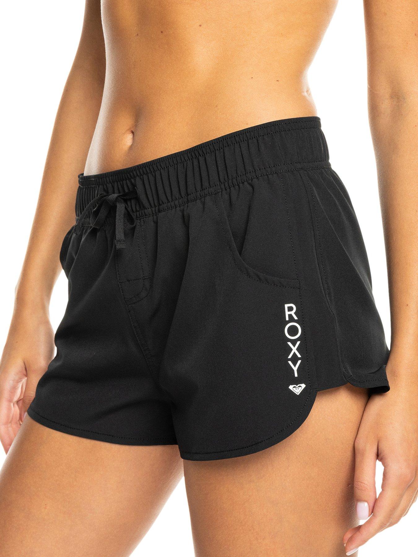 Roxy Womens Roxy Wave 2 Inch Beach Shorts - Black