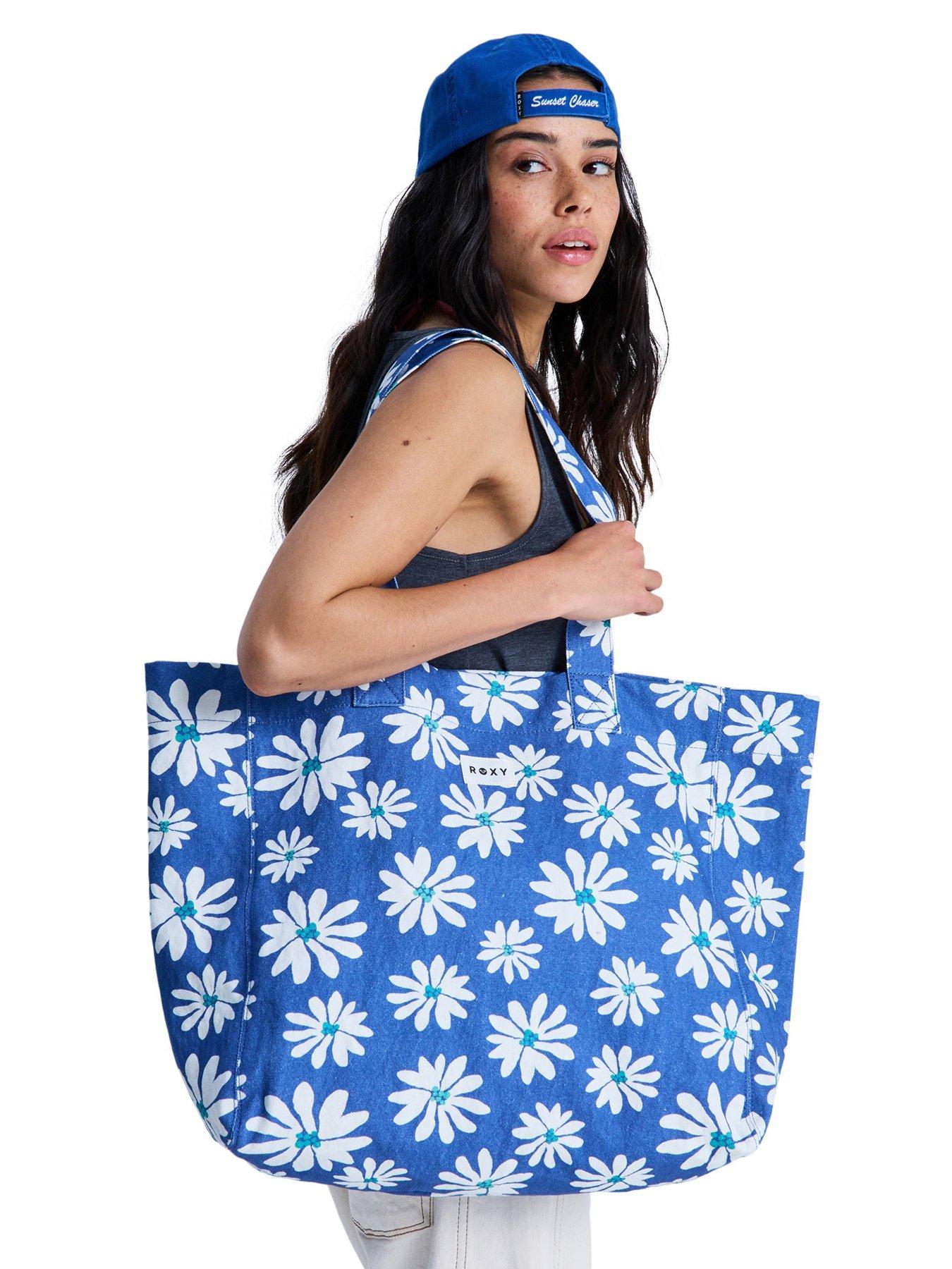 Image 2 of 4 of Roxy Womens Anti Bad Vibes Beach Bag - Blue