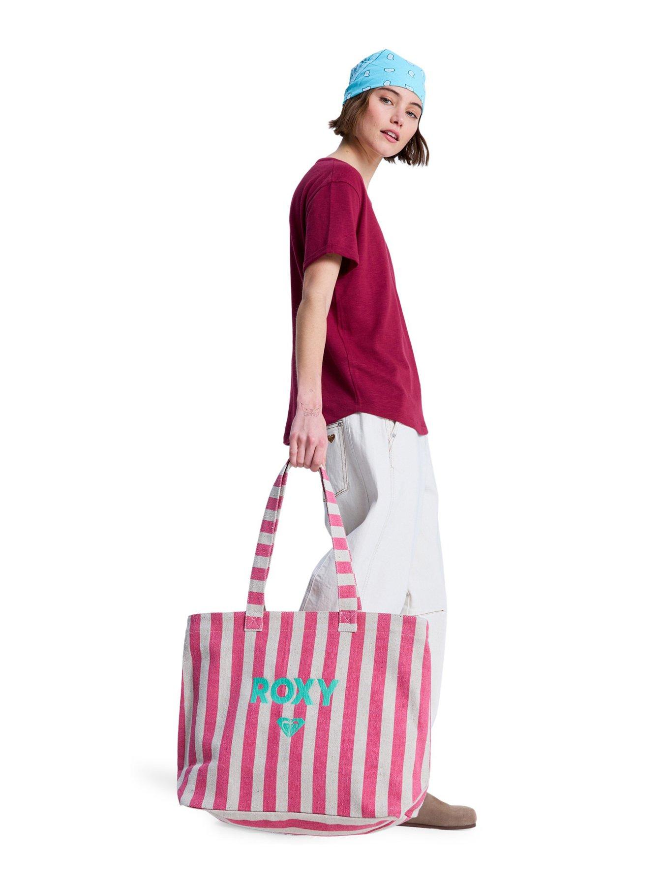 Roxy Womens Fairy Mist Beach Tote Bag - Pink