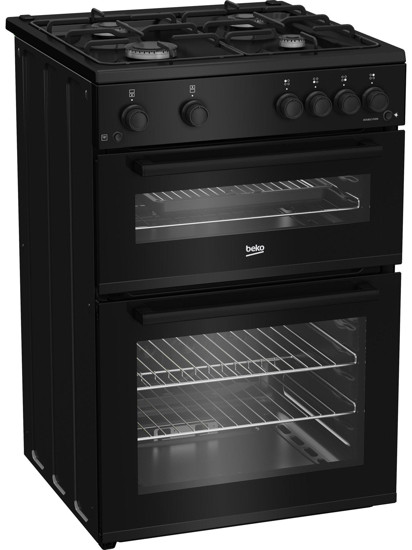 Image 2 of 2 of Beko FDG6201K Double Oven Gas Cooker Black