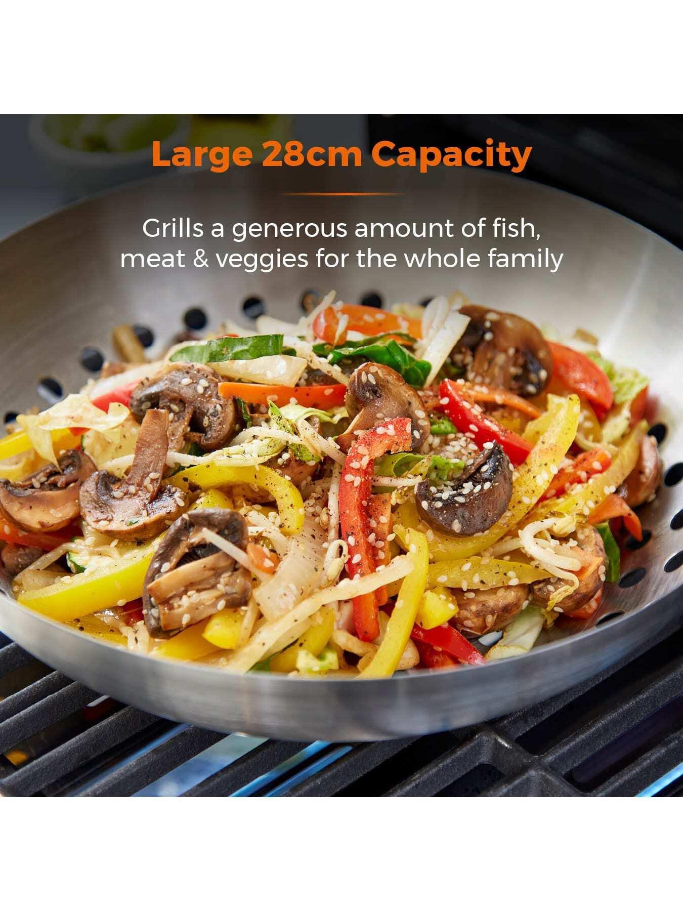 Image 3 of 6 of Tower 28cm Grill Wok with Folding
