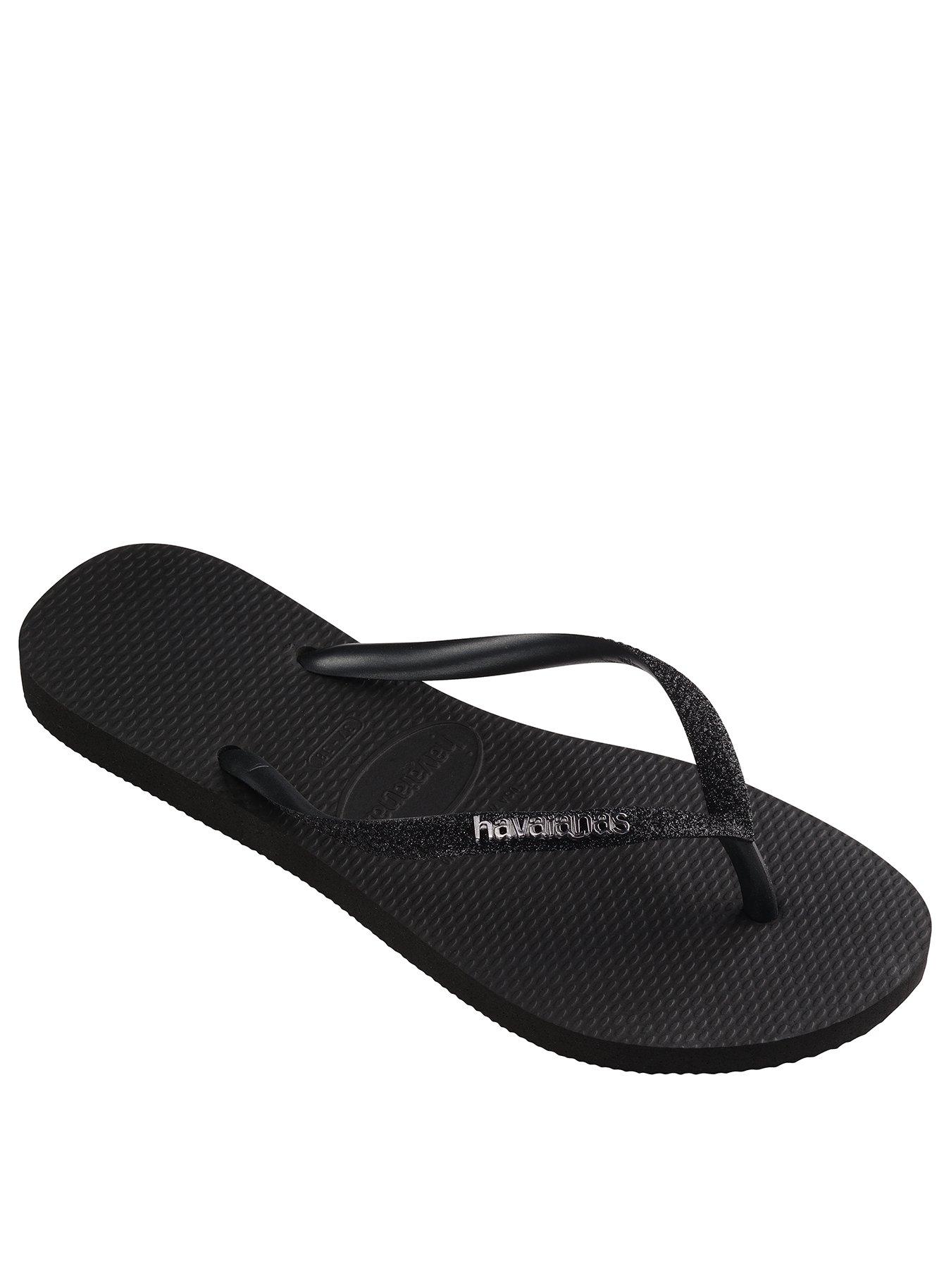 Image 2 of 5 of Havaianas Slim Glitter Ii Flip Flop - Black/Black