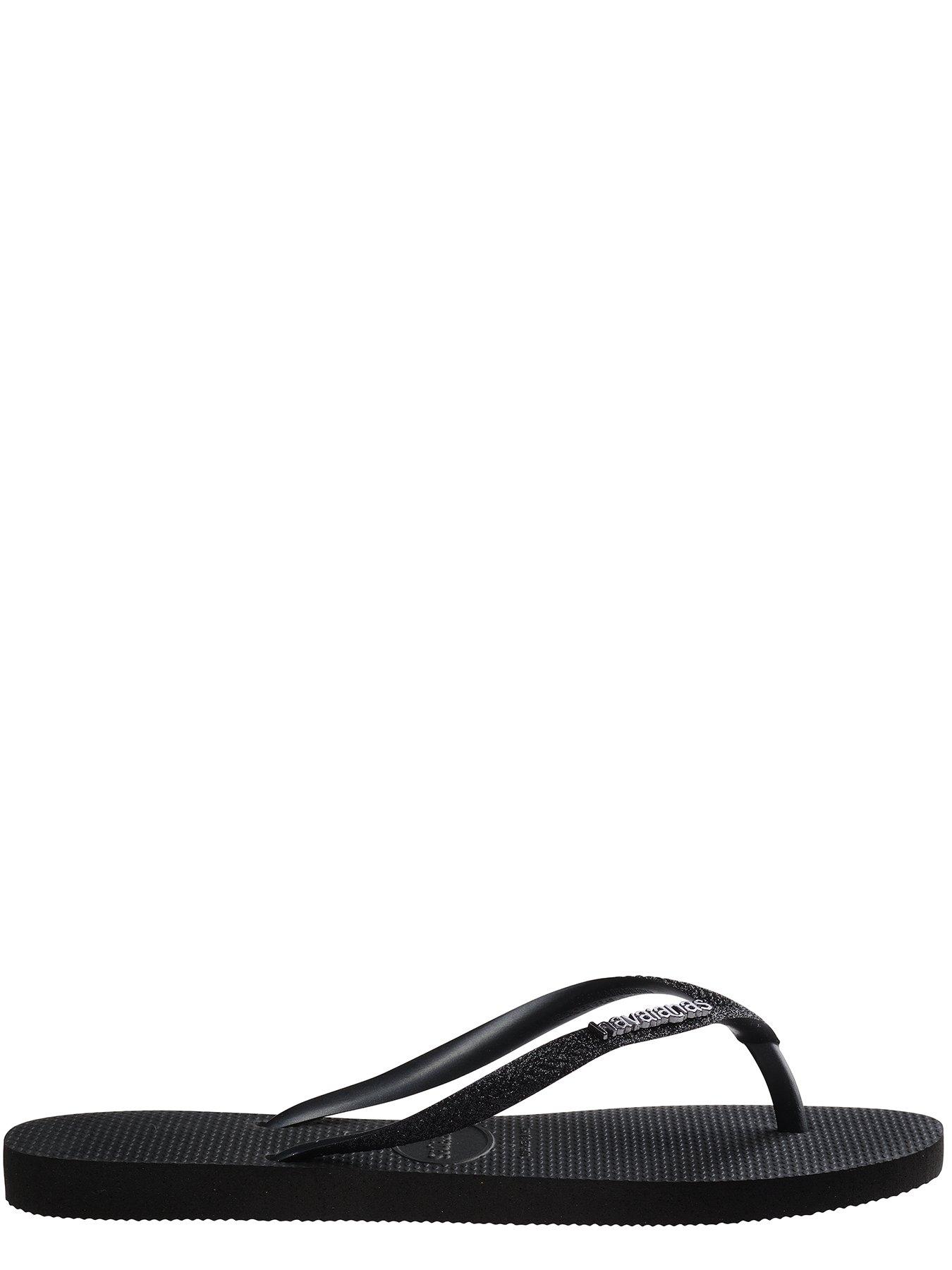 Image 4 of 5 of Havaianas Slim Glitter Ii Flip Flop - Black/Black