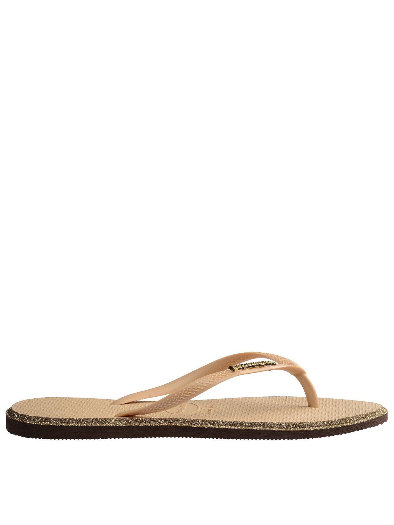 Havaianas Slim Point Glitter Flip Flop - Canyon Clay/Blossom