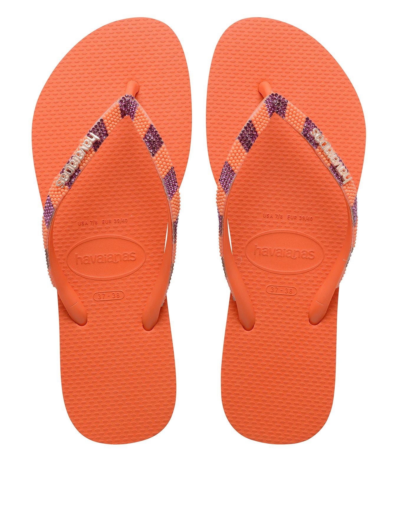 Image 1 of 6 of Havaianas Slim Glow Flip Flop - Sunset Orange