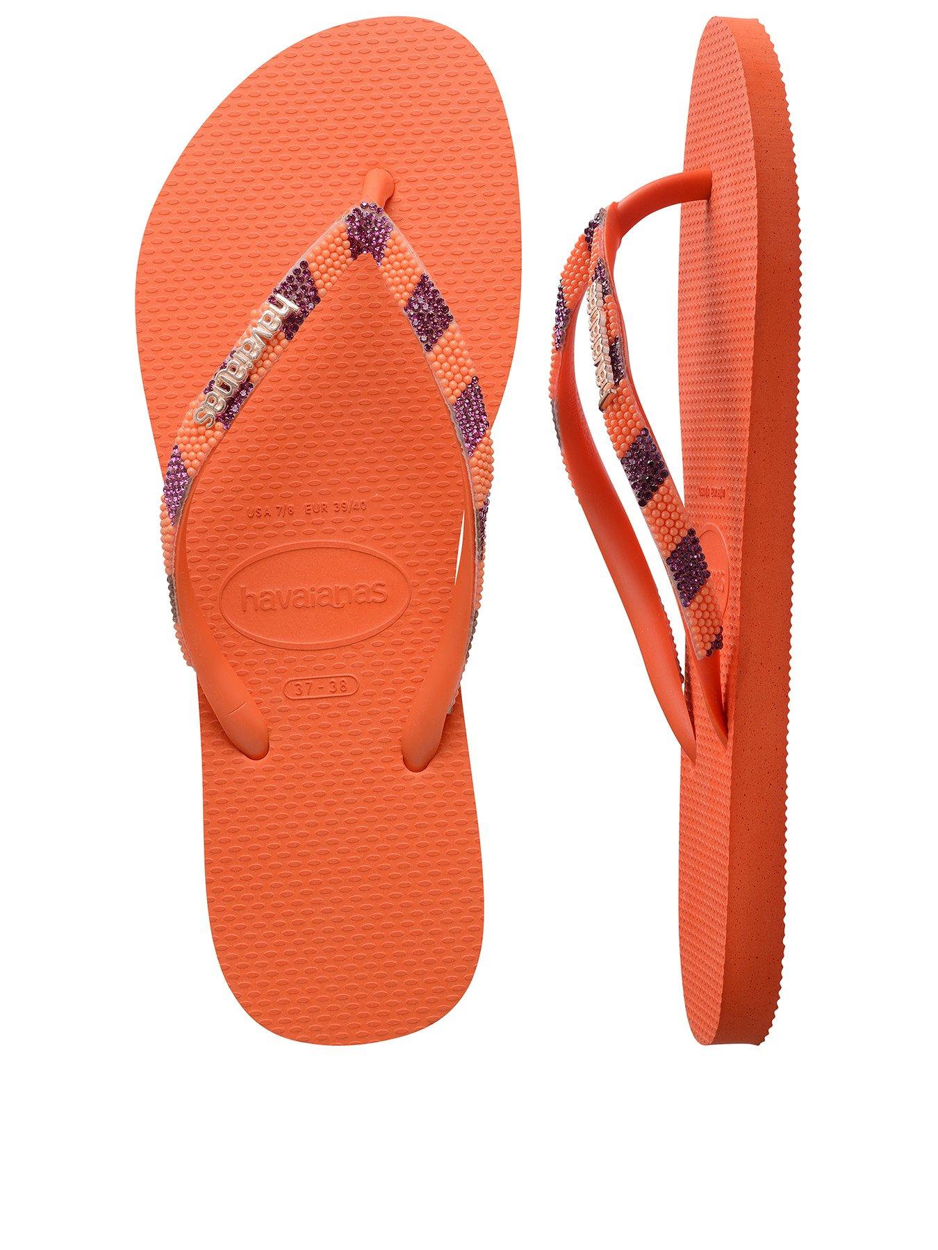 Image 3 of 6 of Havaianas Slim Glow Flip Flop - Sunset Orange
