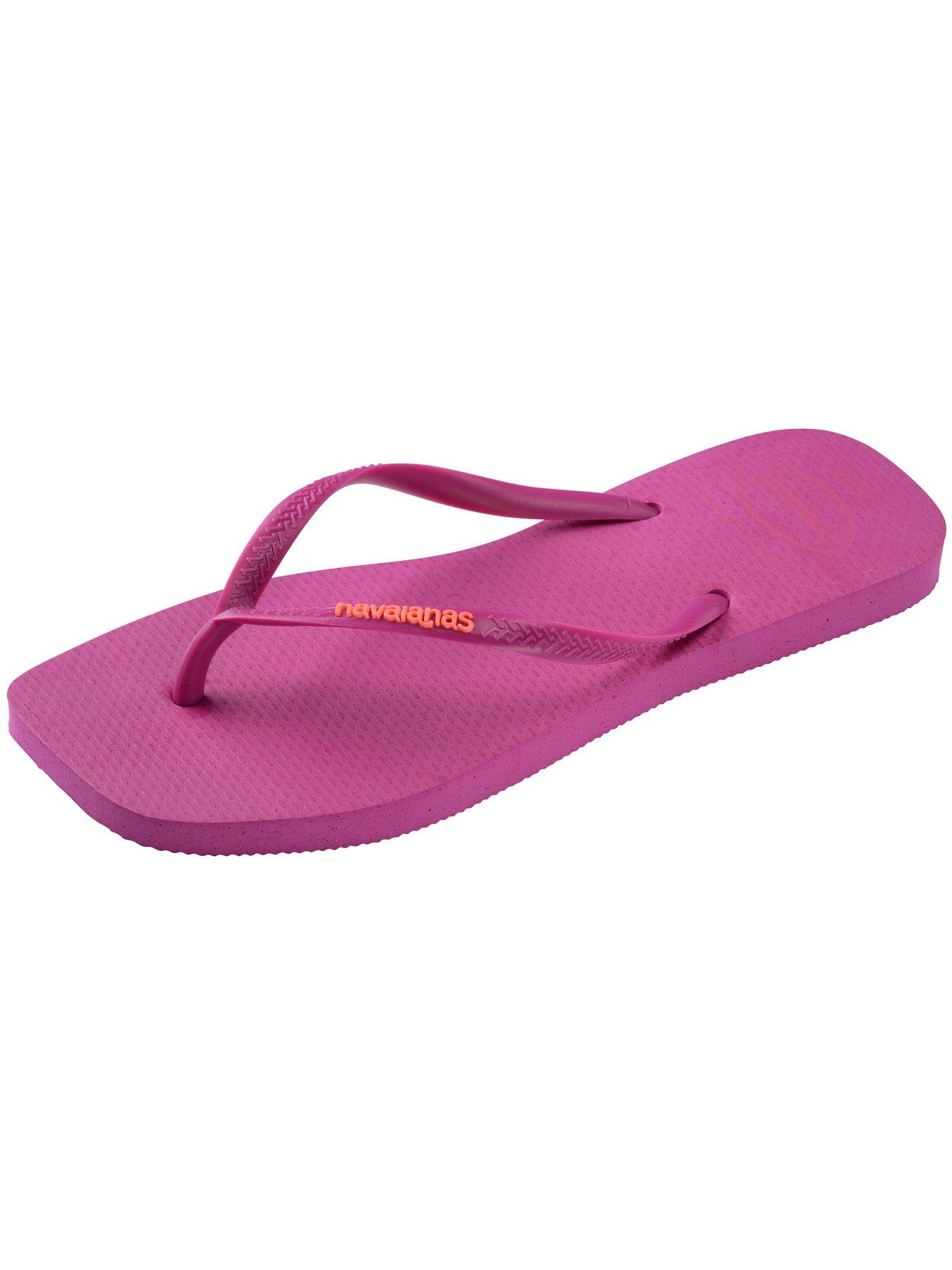 Image 6 of 6 of Havaianas Square Logo Pop Up Flip Flop - Rose Gum
