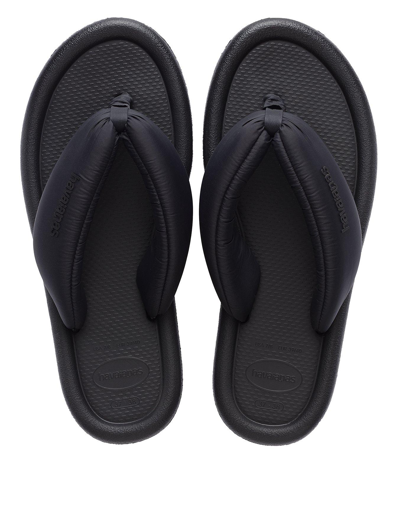 Image 1 of 6 of Havaianas Maxi Puffed Up Flip Flop - Black