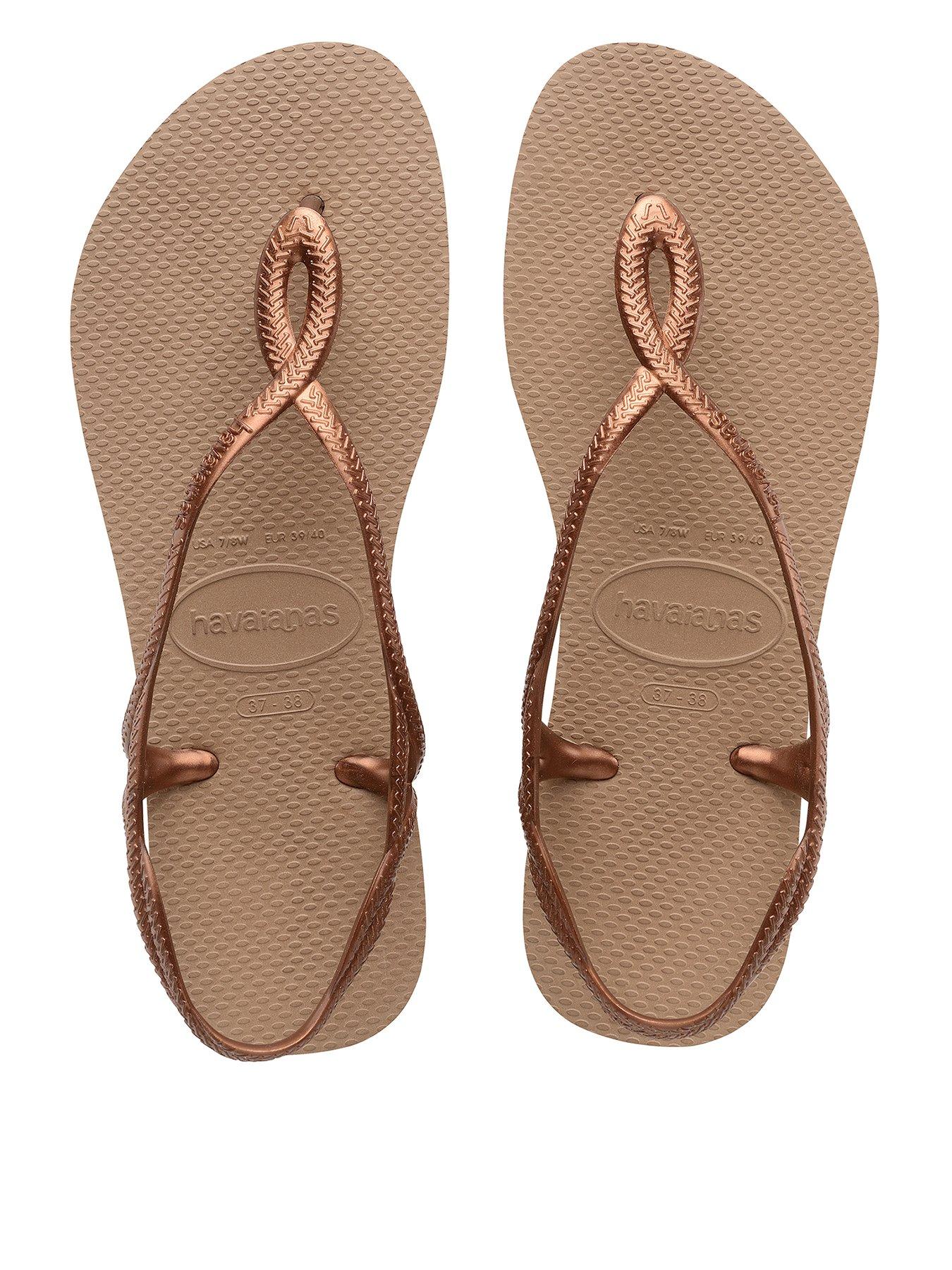Image 1 of 4 of Havaianas Luna Sandals - Rose Gold