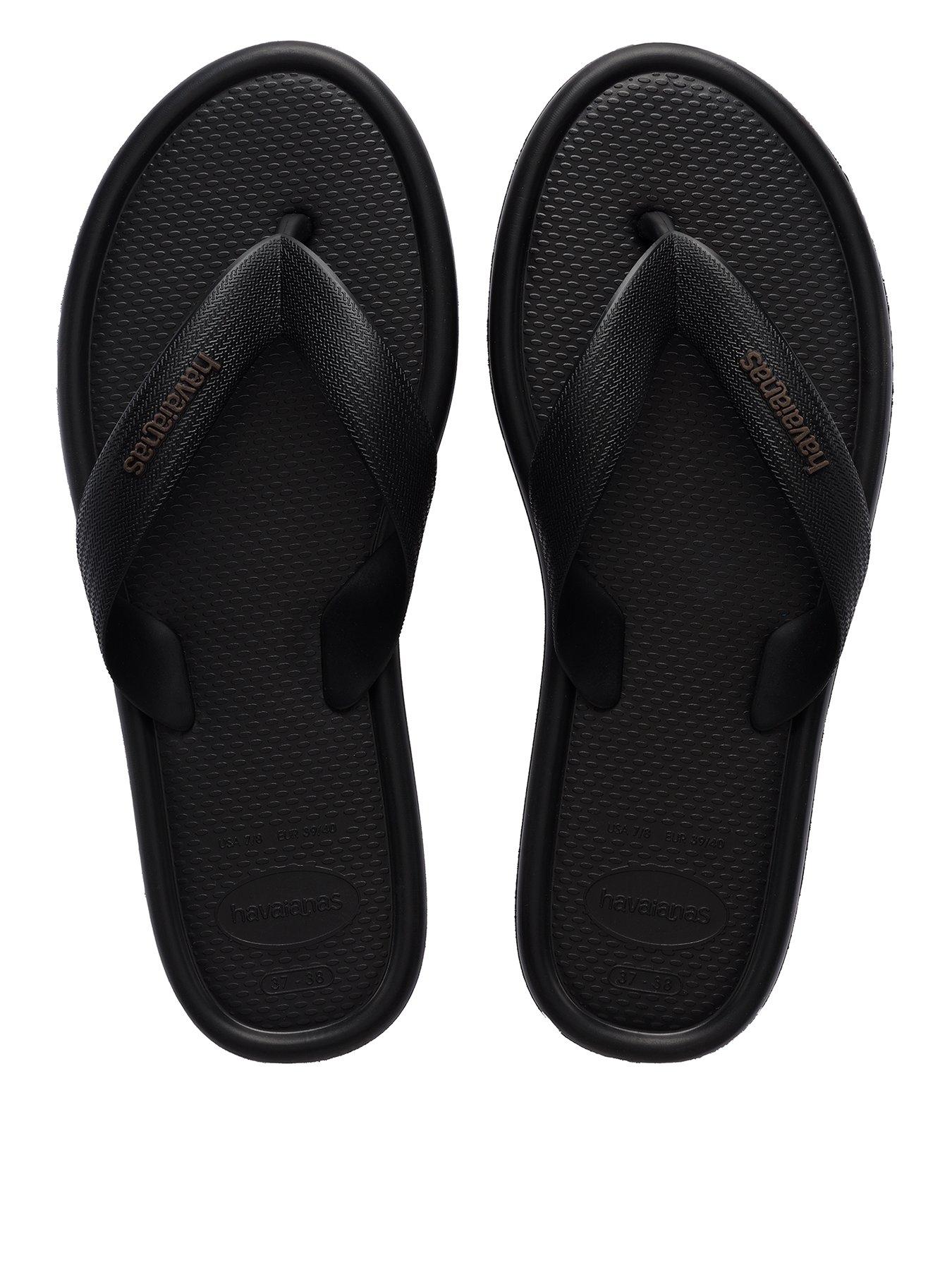 Image 1 of 6 of Havaianas Puffed Up Flip Flop - Black