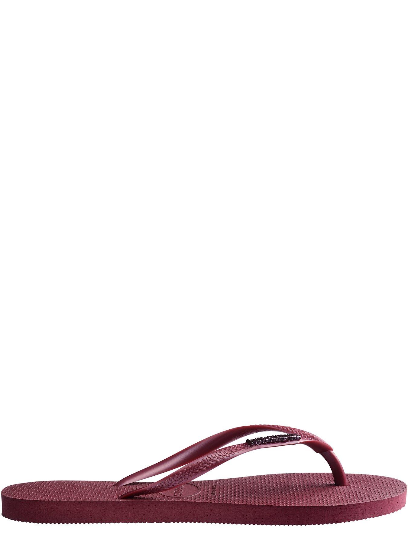 Image 4 of 6 of Havaianas Slim Logo Metallic Flip Flop - Amaranth