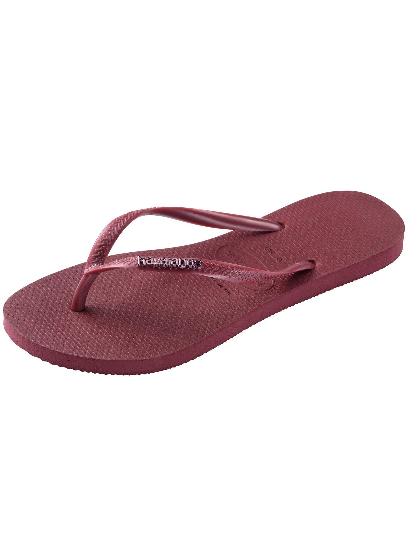 Image 6 of 6 of Havaianas Slim Logo Metallic Flip Flop - Amaranth