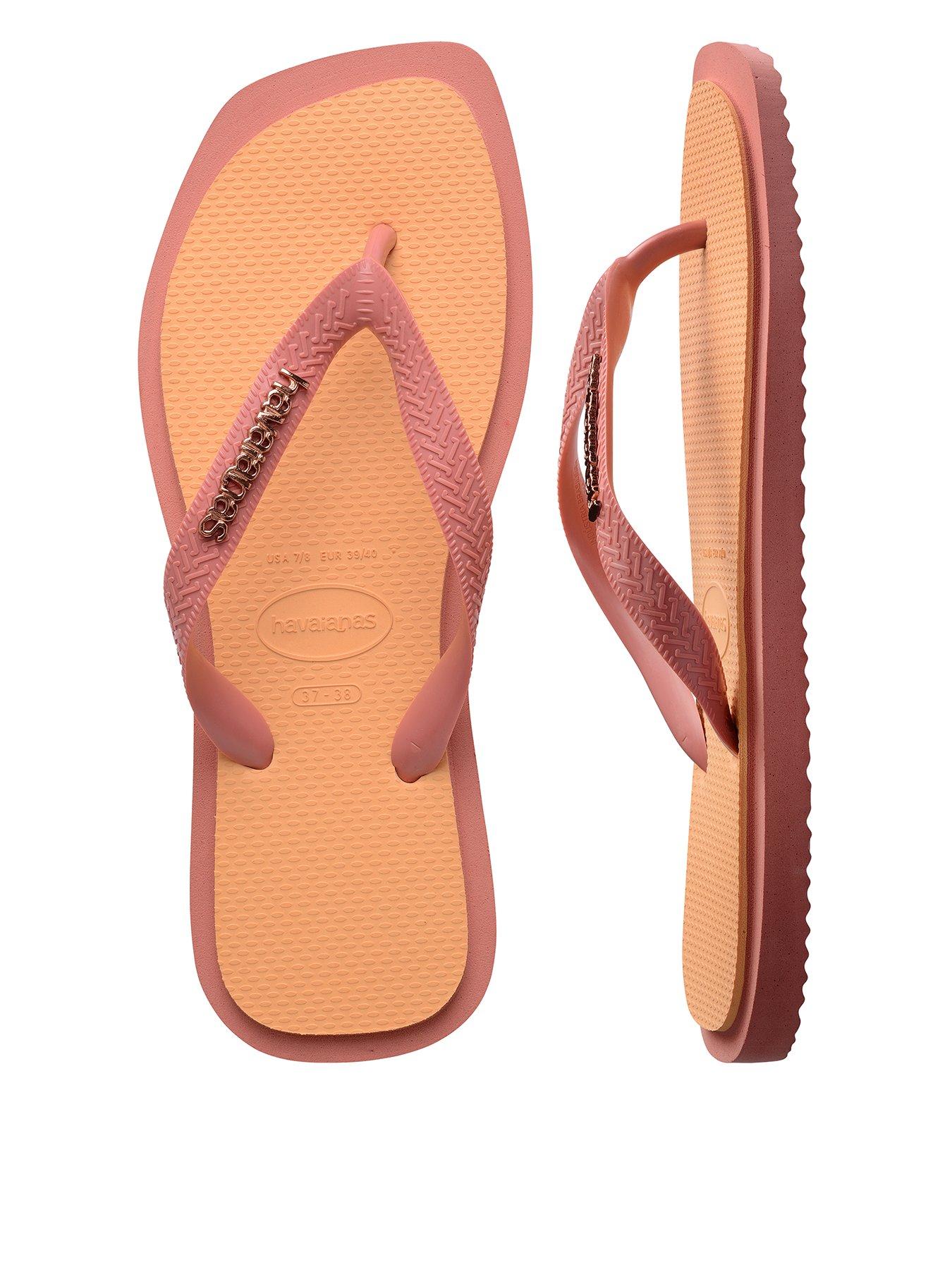 Havaianas Top Square Fusion Flip Flop - Canyon Clay/Peach