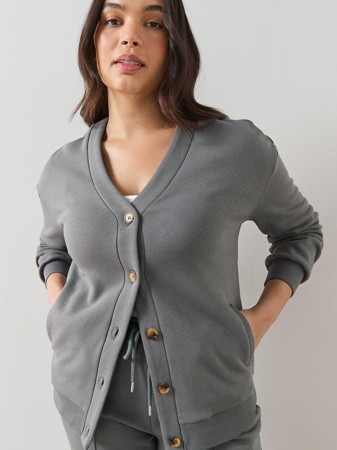 Image 5 of 6 of The Very Collection Curve Button Longline Cardigan