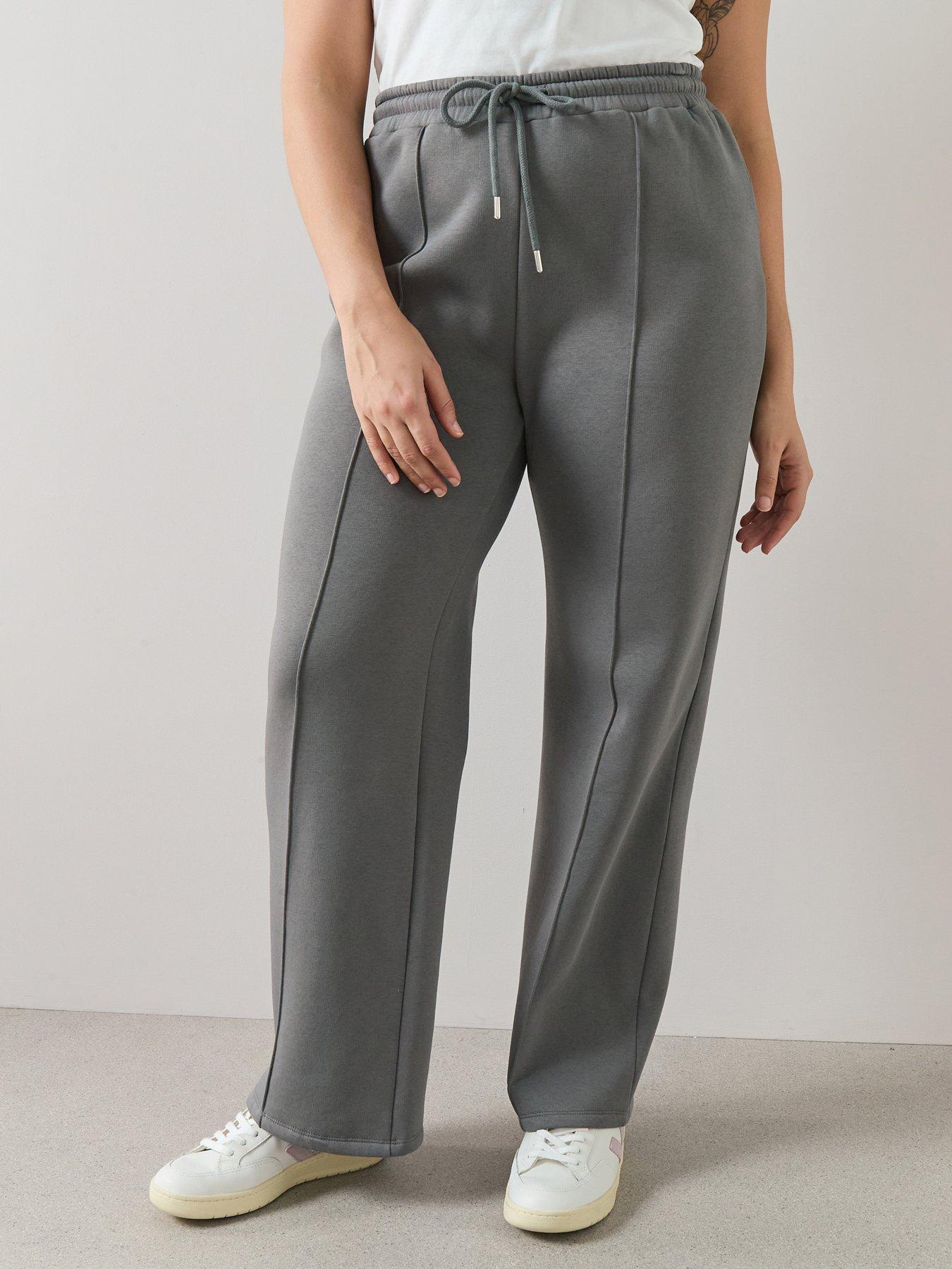 Image 3 of 6 of The Very Collection Curve Wide Leg Jogger - Dark Grey