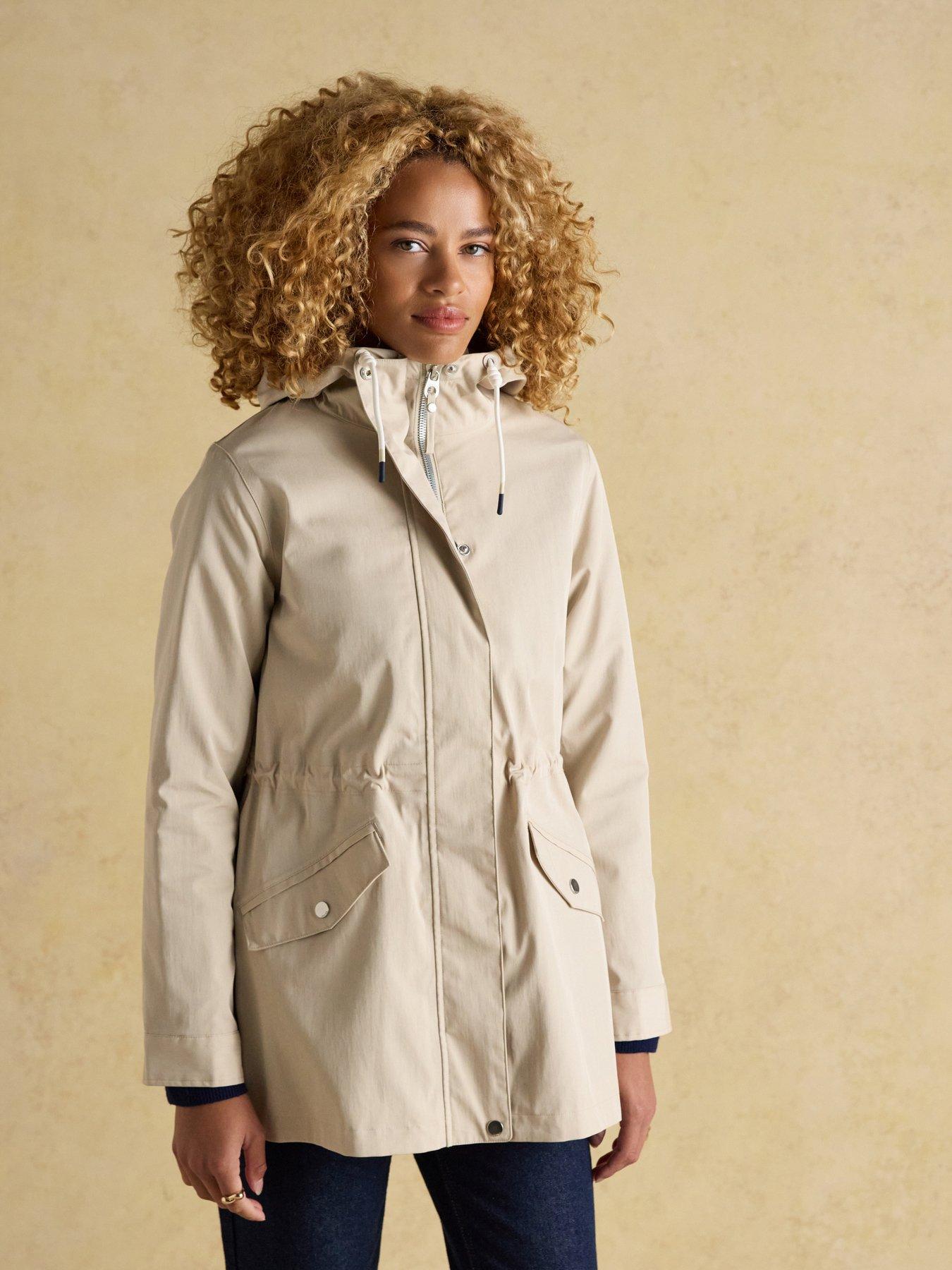 Joules Portwell Waterproof Raincoat - Beige