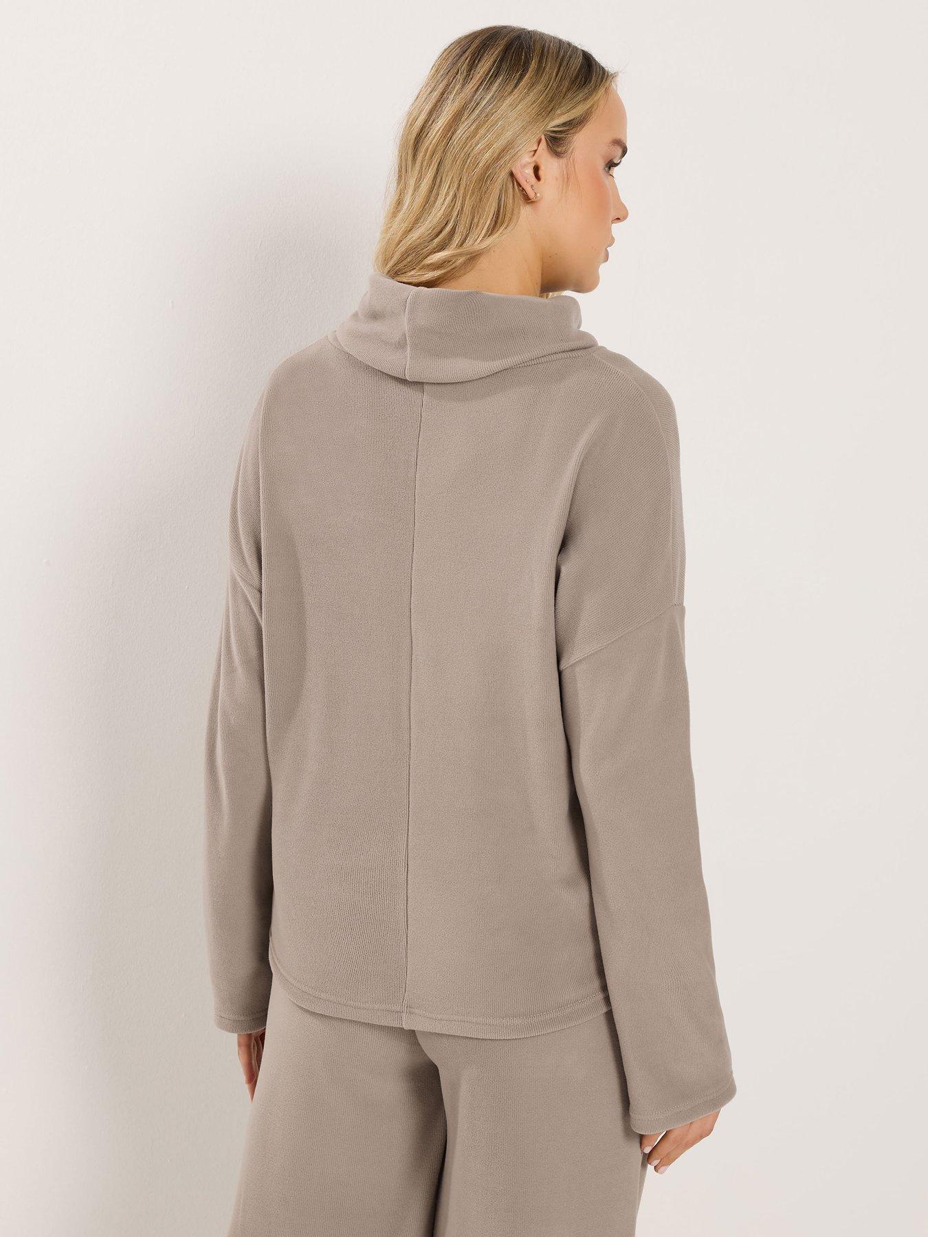 Image 2 of 5 of Long Tall Sally Tall Roll Neck Brushed Rib Shoulder