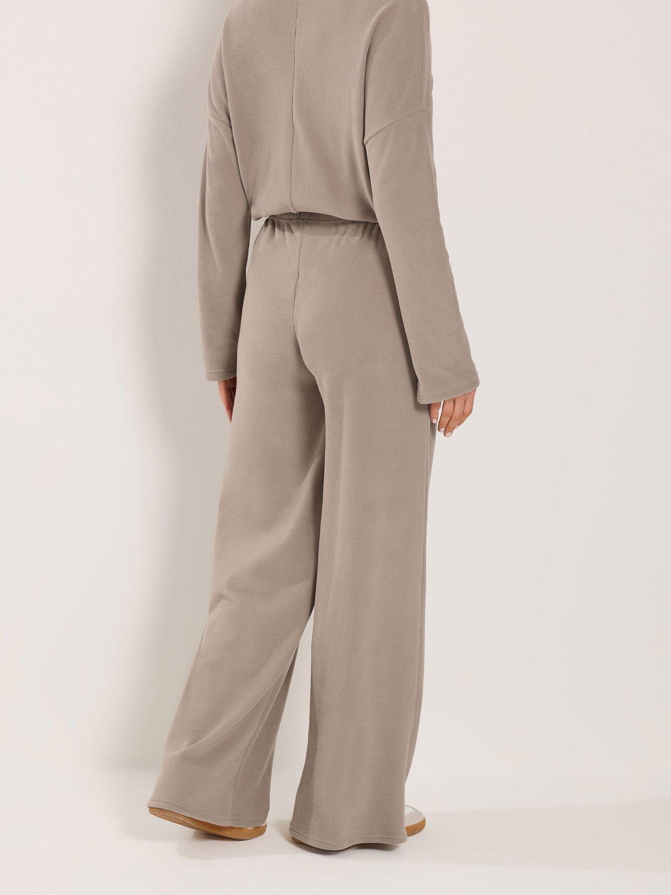 Image 2 of 5 of Long Tall Sally Tall Brushed Rib Wide Leg Trouser