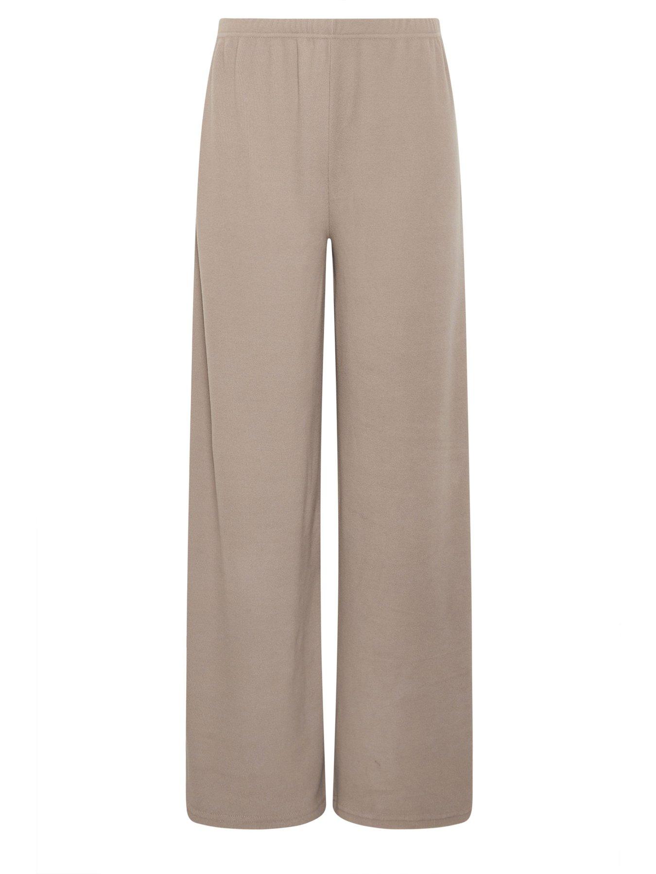 Image 5 of 5 of Long Tall Sally Tall Brushed Rib Wide Leg Trouser