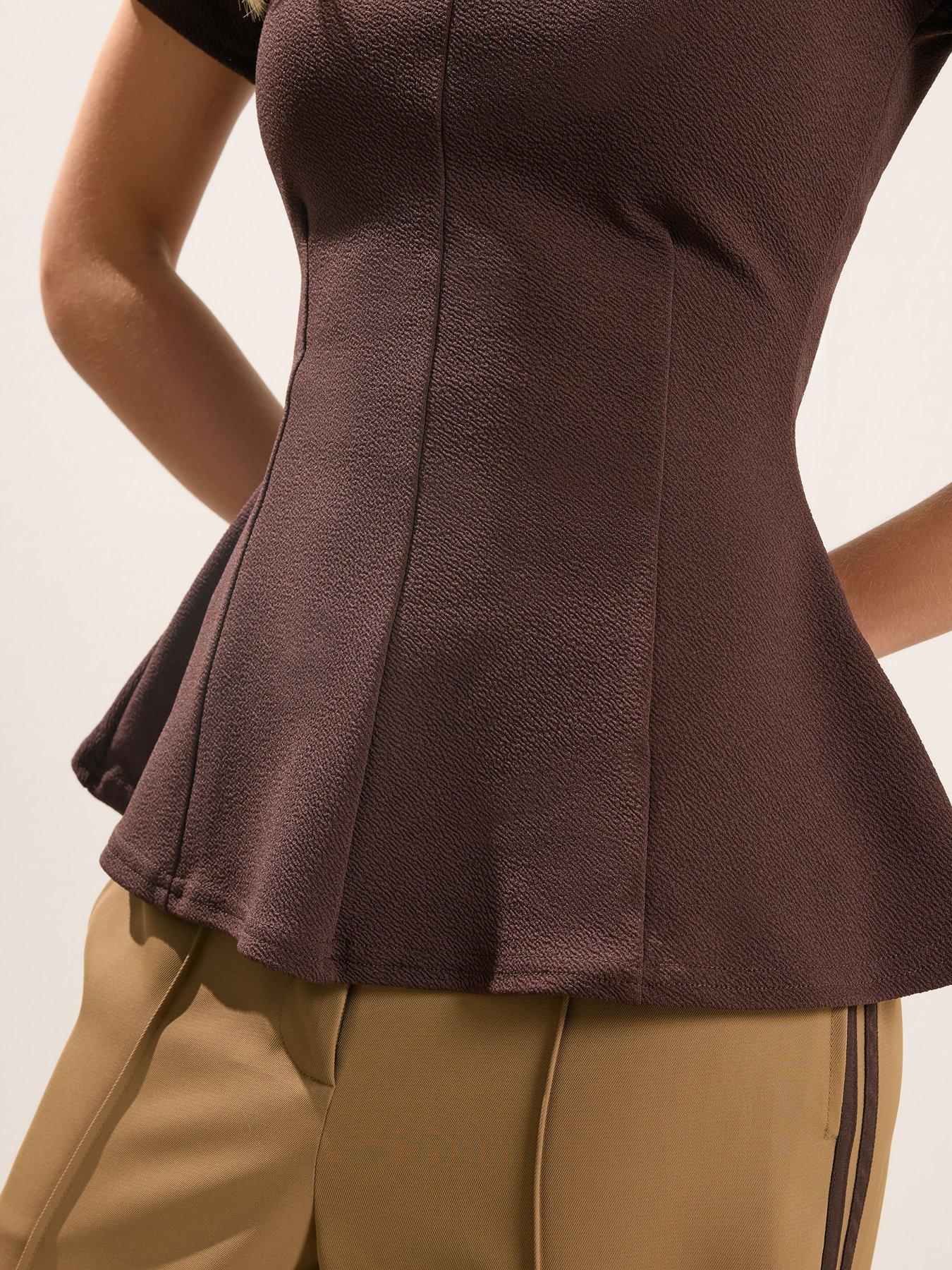 Image 4 of 4 of PixieGirl Petite Waisted Texture Top