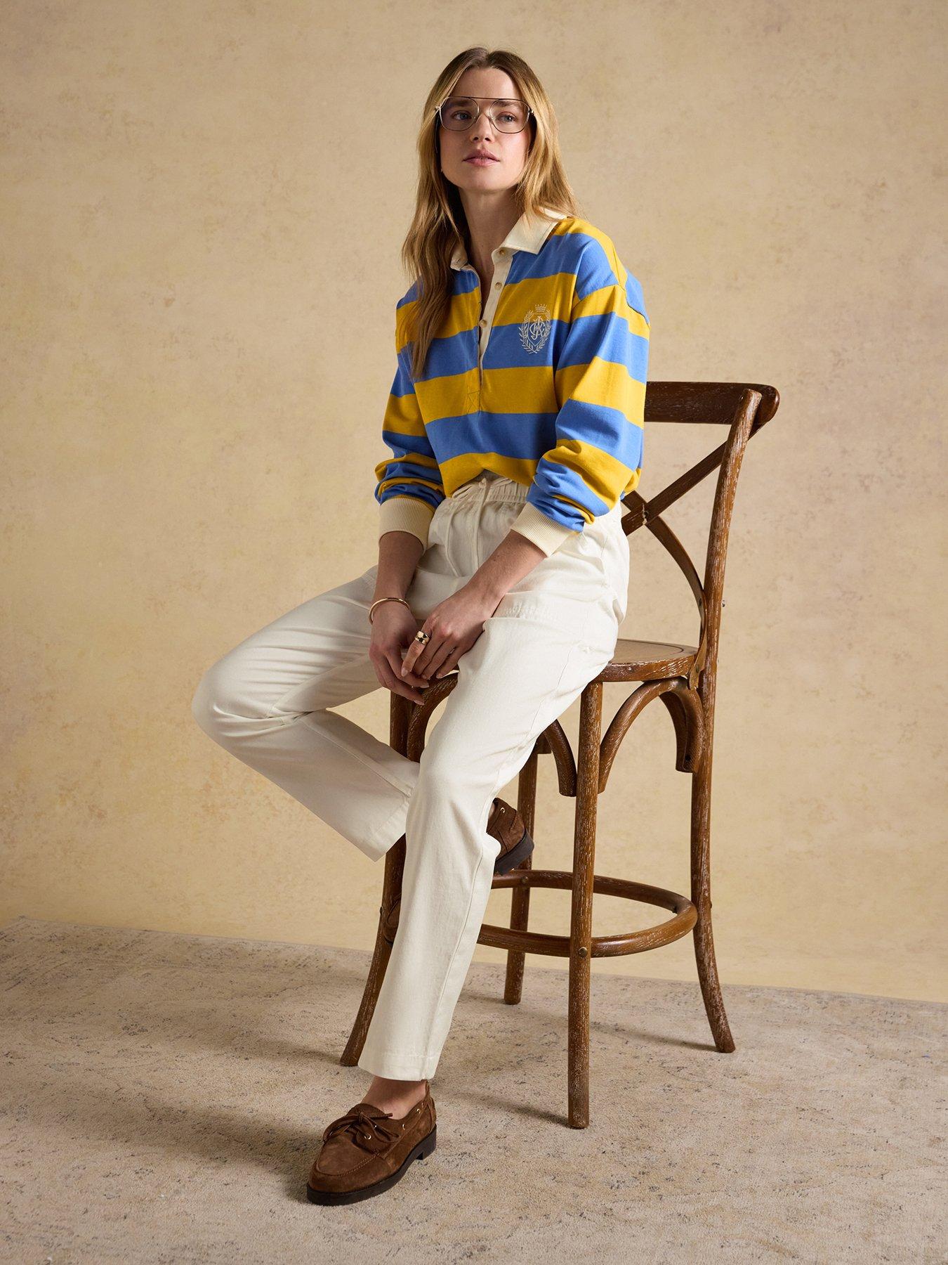 Image 3 of 6 of Joules Relaxed Chino - White