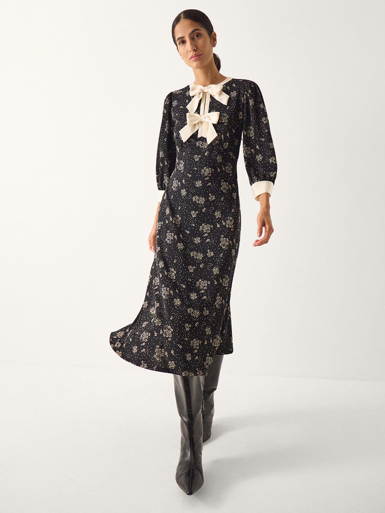 Image 1 of 5 of Monsoon Dotty Ditsy Jersey Dress