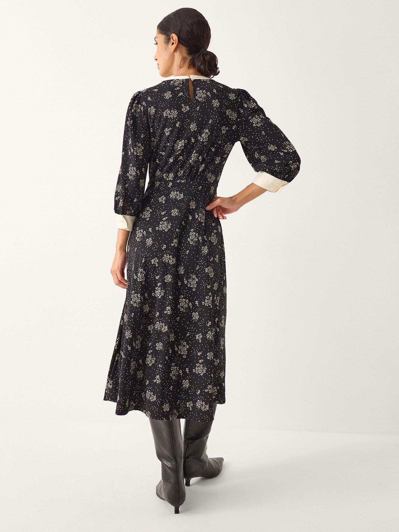 Image 2 of 5 of Monsoon Dotty Ditsy Jersey Dress