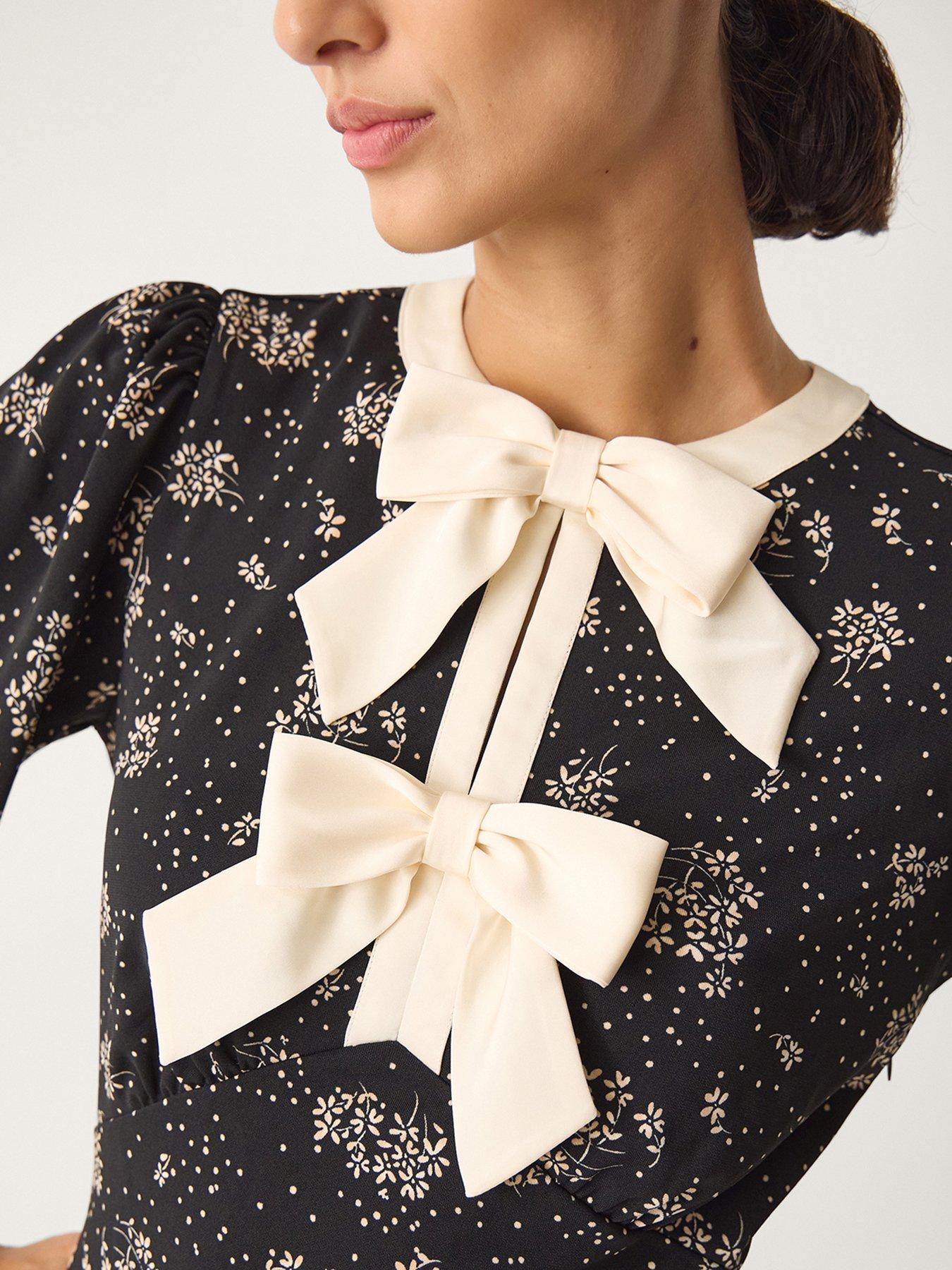 Image 3 of 5 of Monsoon Dotty Ditsy Jersey Dress