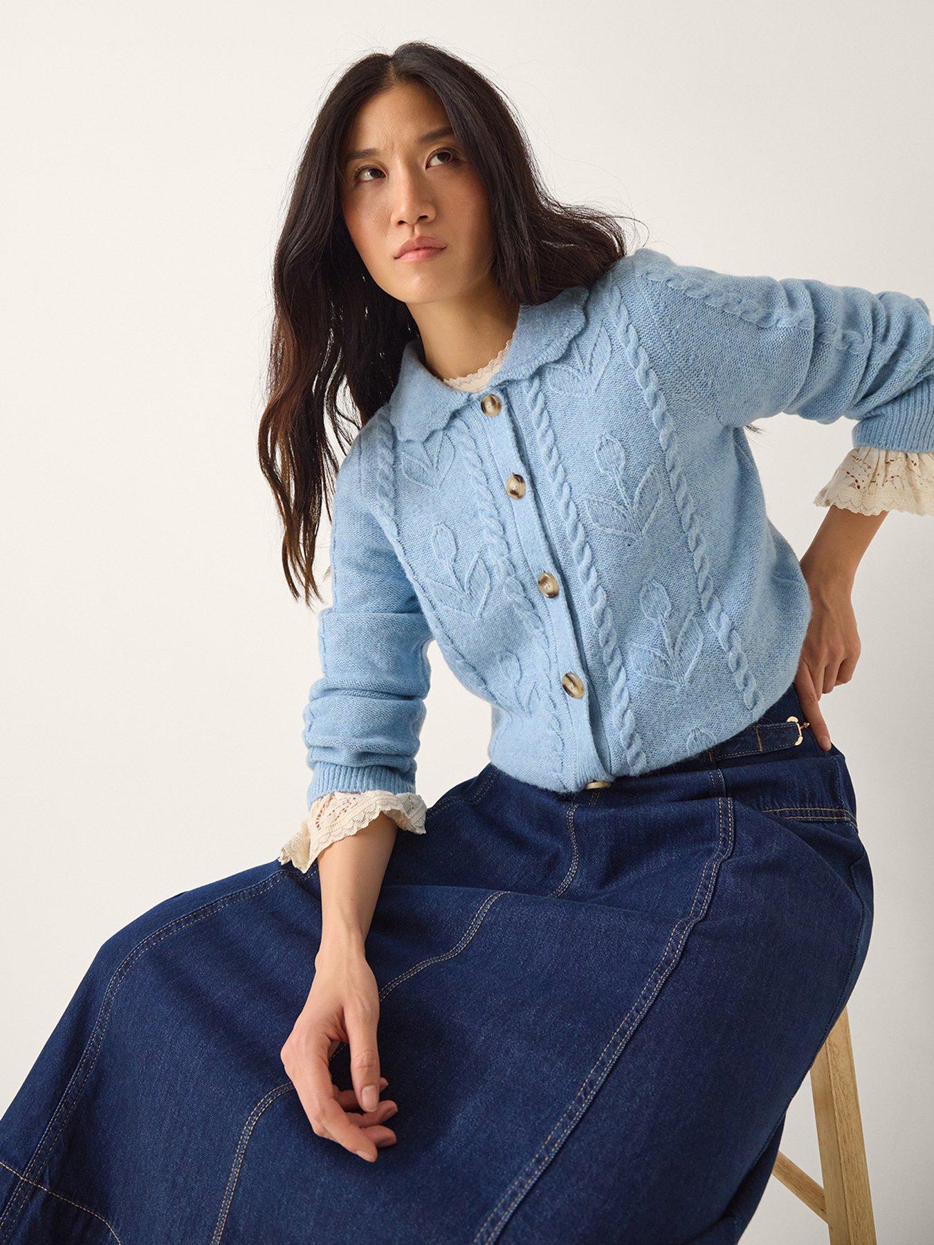 Image 3 of 5 of Monsoon Kat Cable Cardigan