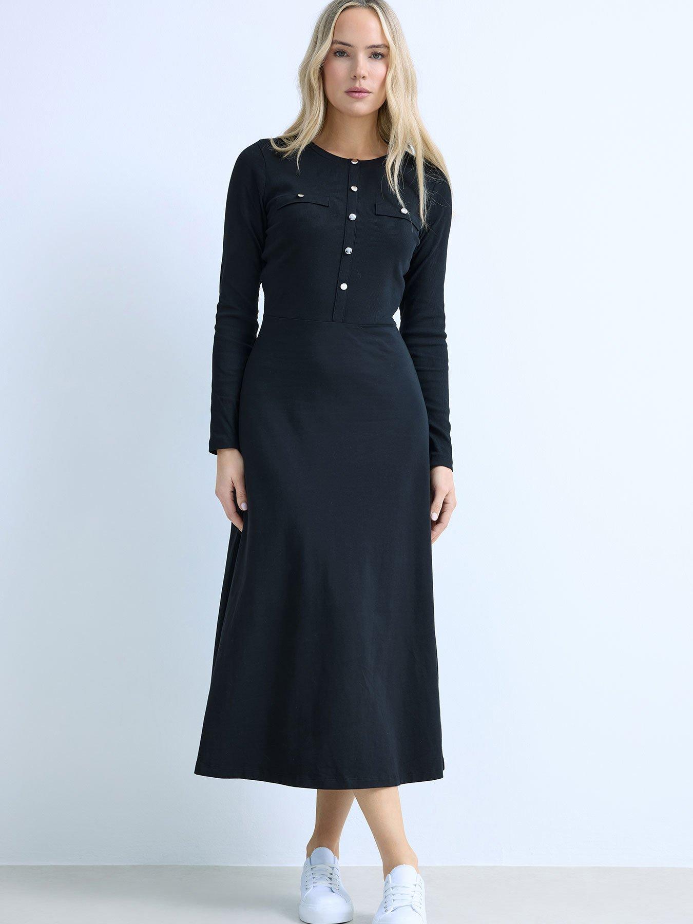 Long Tall Sally Tall Button Aline Midaxi Dress